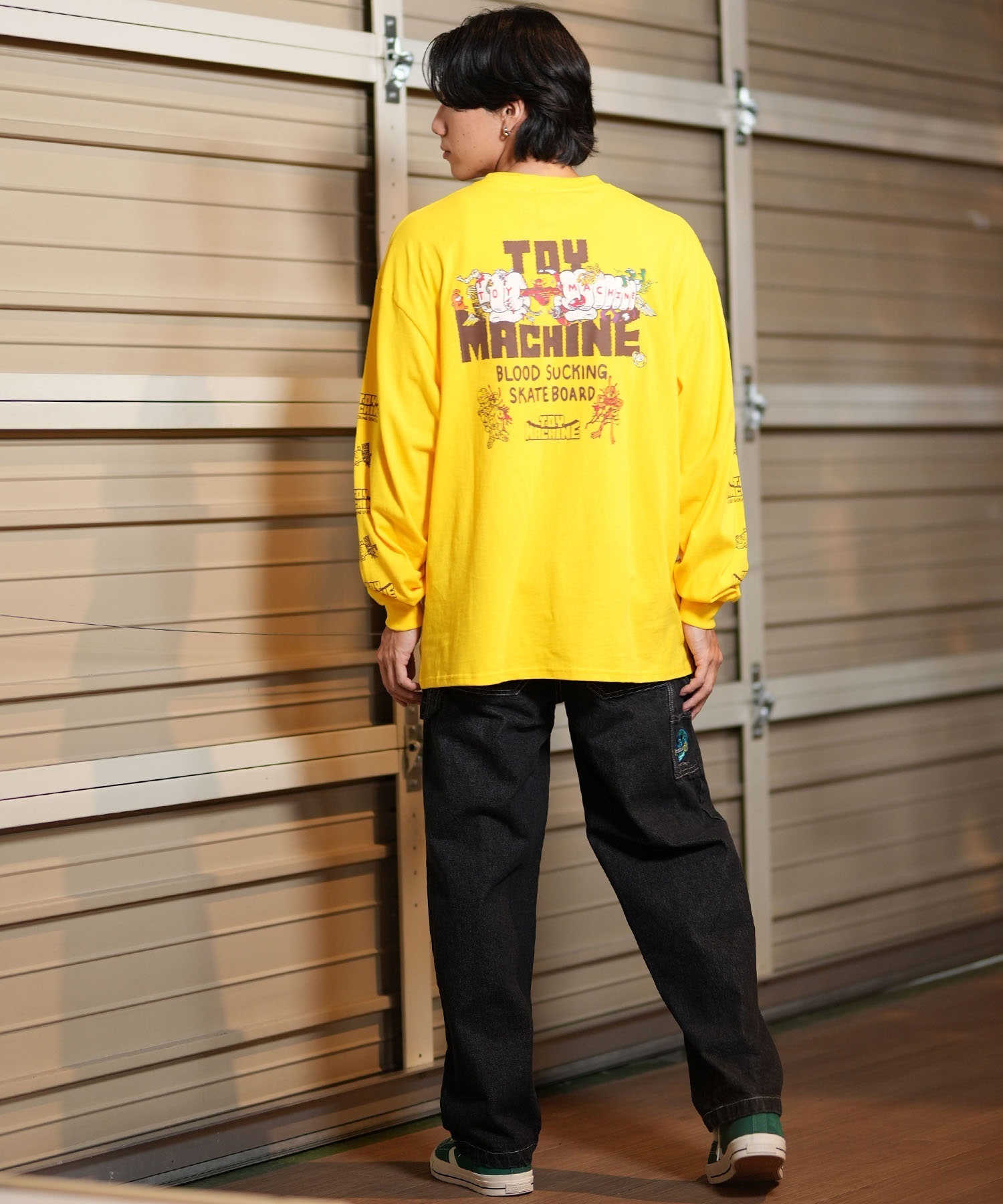 TOY MACHINE トイマシーン 長袖 Tシャツ メンズ ロンT ビック