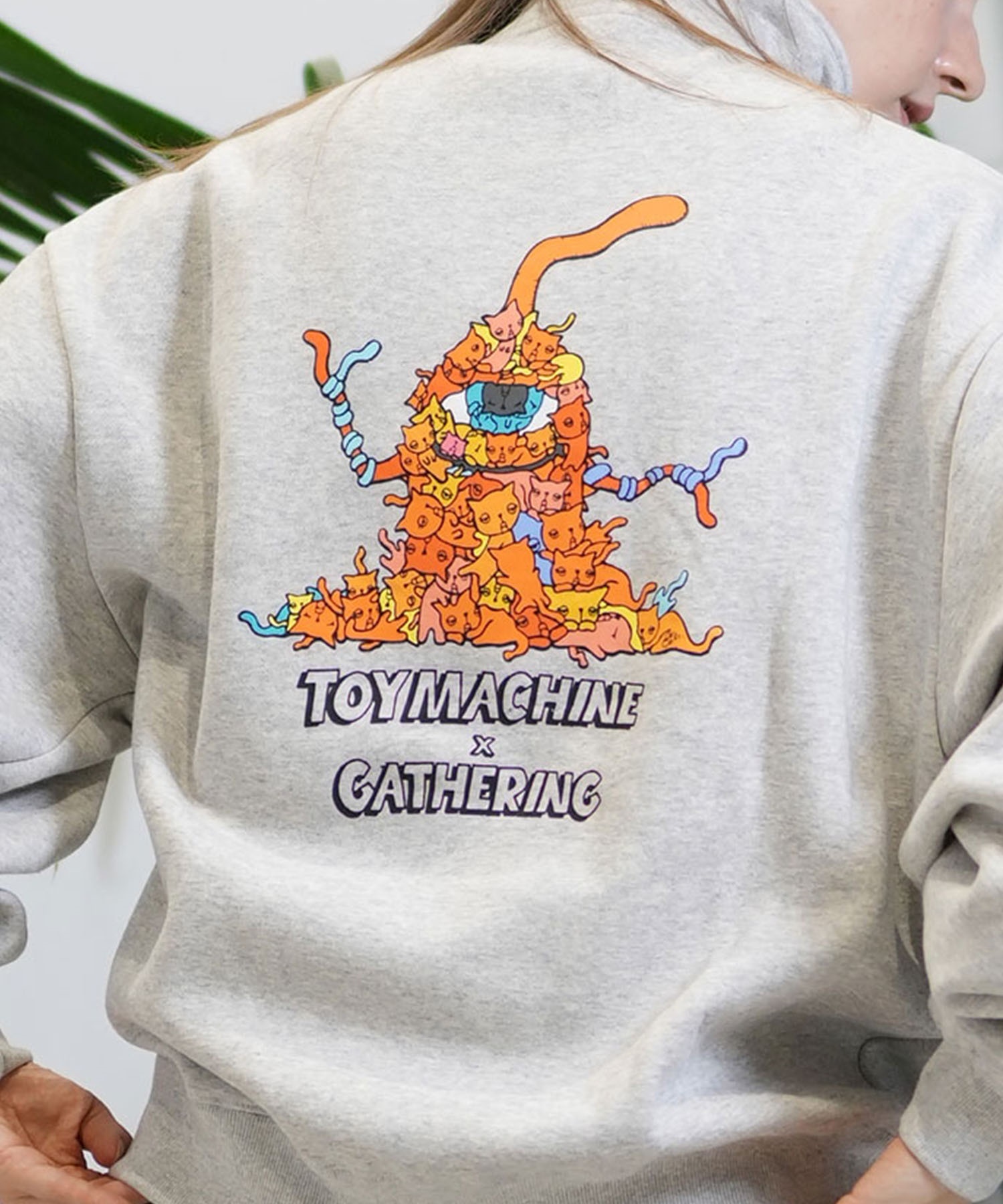 TOY MACHINE トイマシーン ハーフジップトレーナー レディース