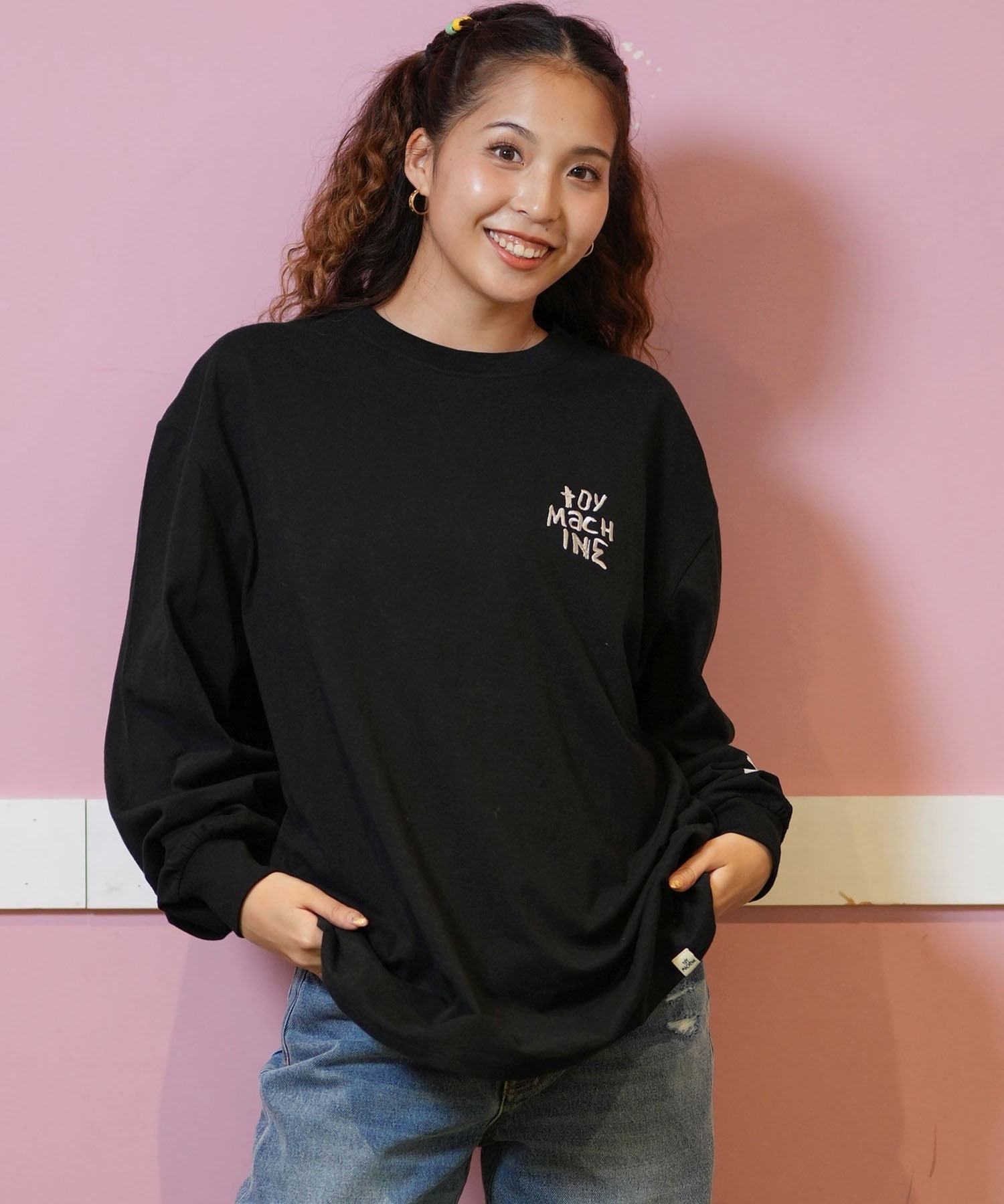 Toy Machine 長袖Tシャツ 黒 TOY MACHINE トイマシーン 長袖 Tシャツ レディース ロンT