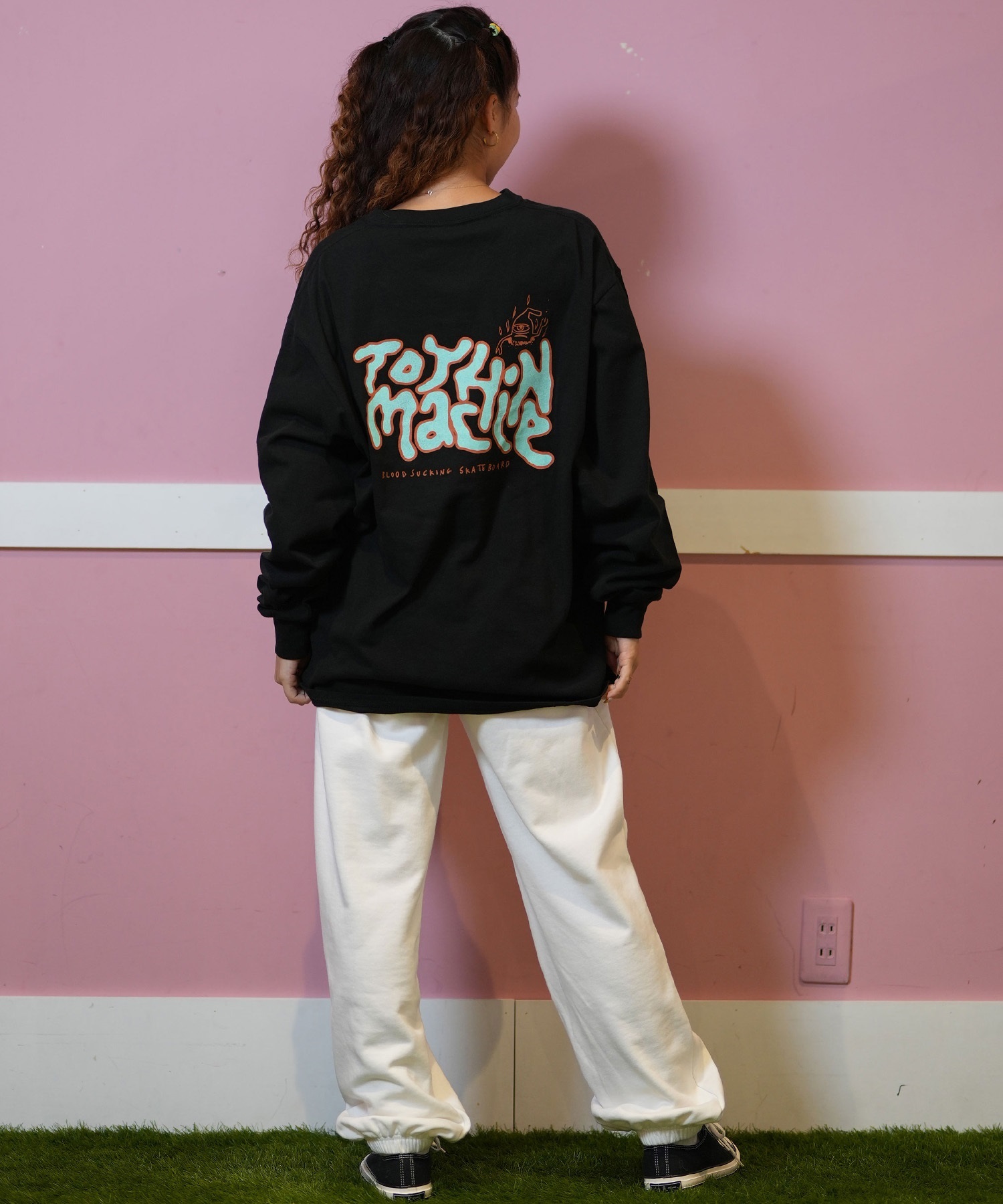 TOY MACHINE トイマシーン 長袖 Tシャツ レディース ロンT