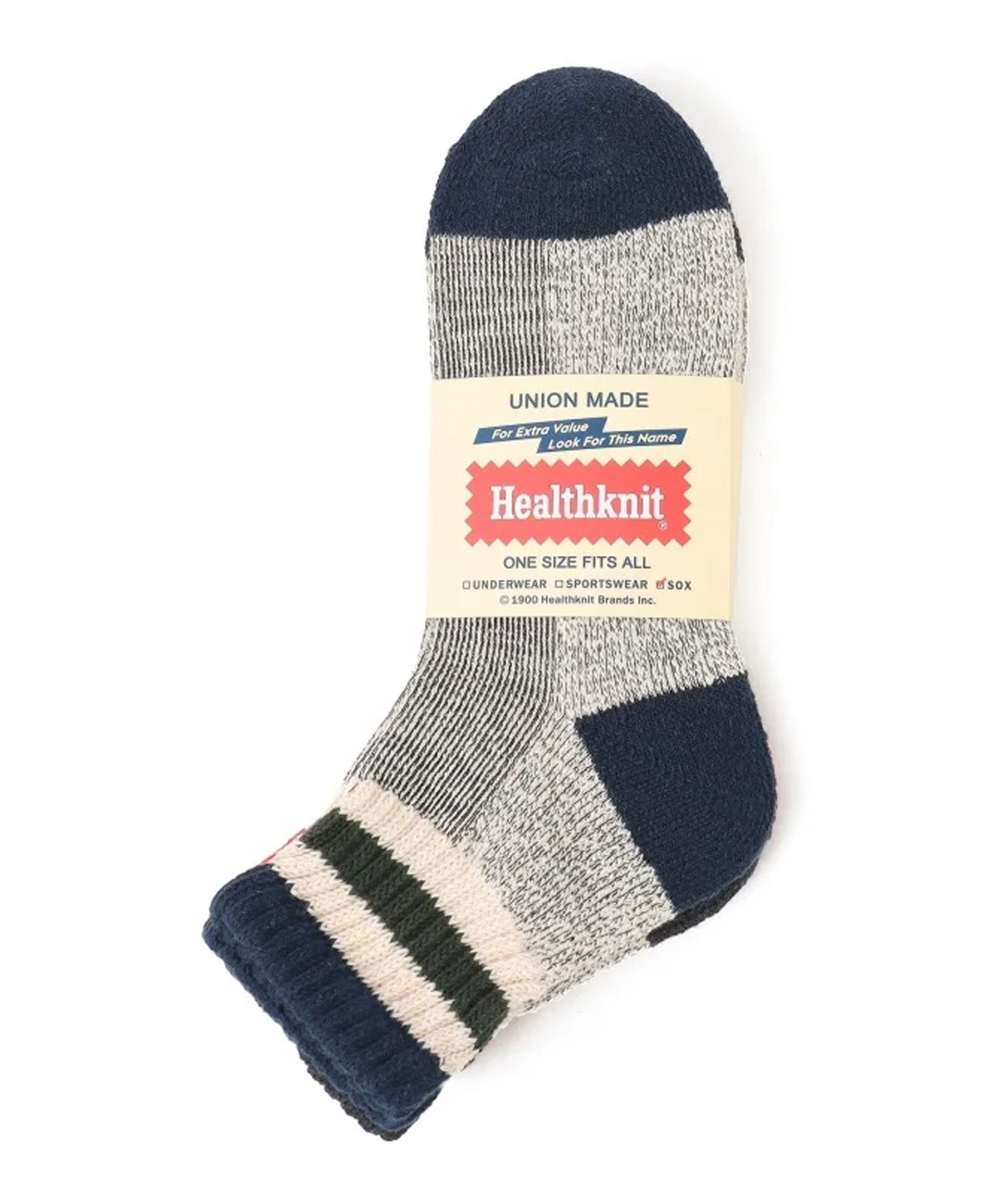 Healthknit ヘルスニット ソックス 靴下 3足組 シンカー ライン
