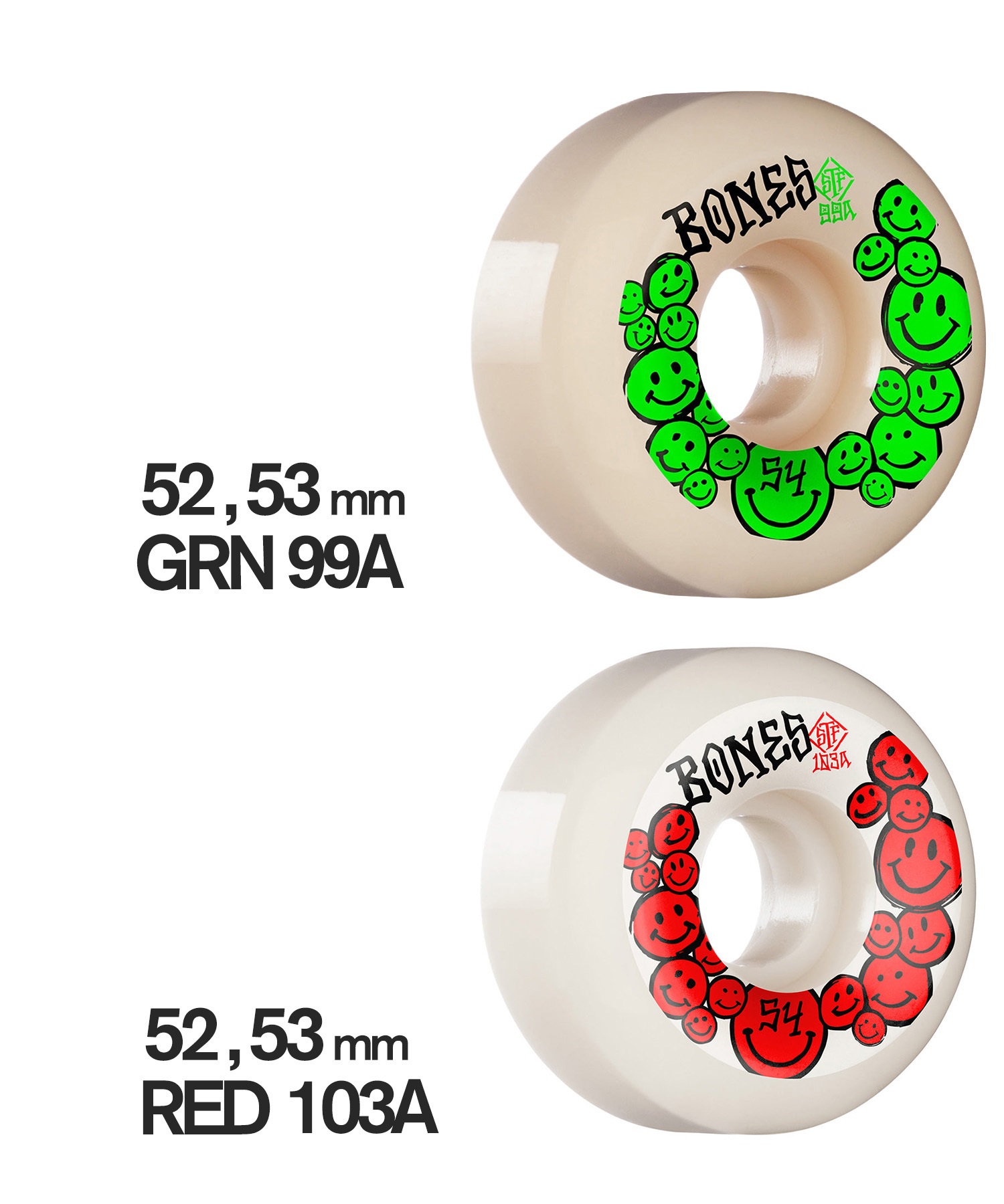 BONES ボーンズ スケートボード ウィール セール 52mm,53mm STF