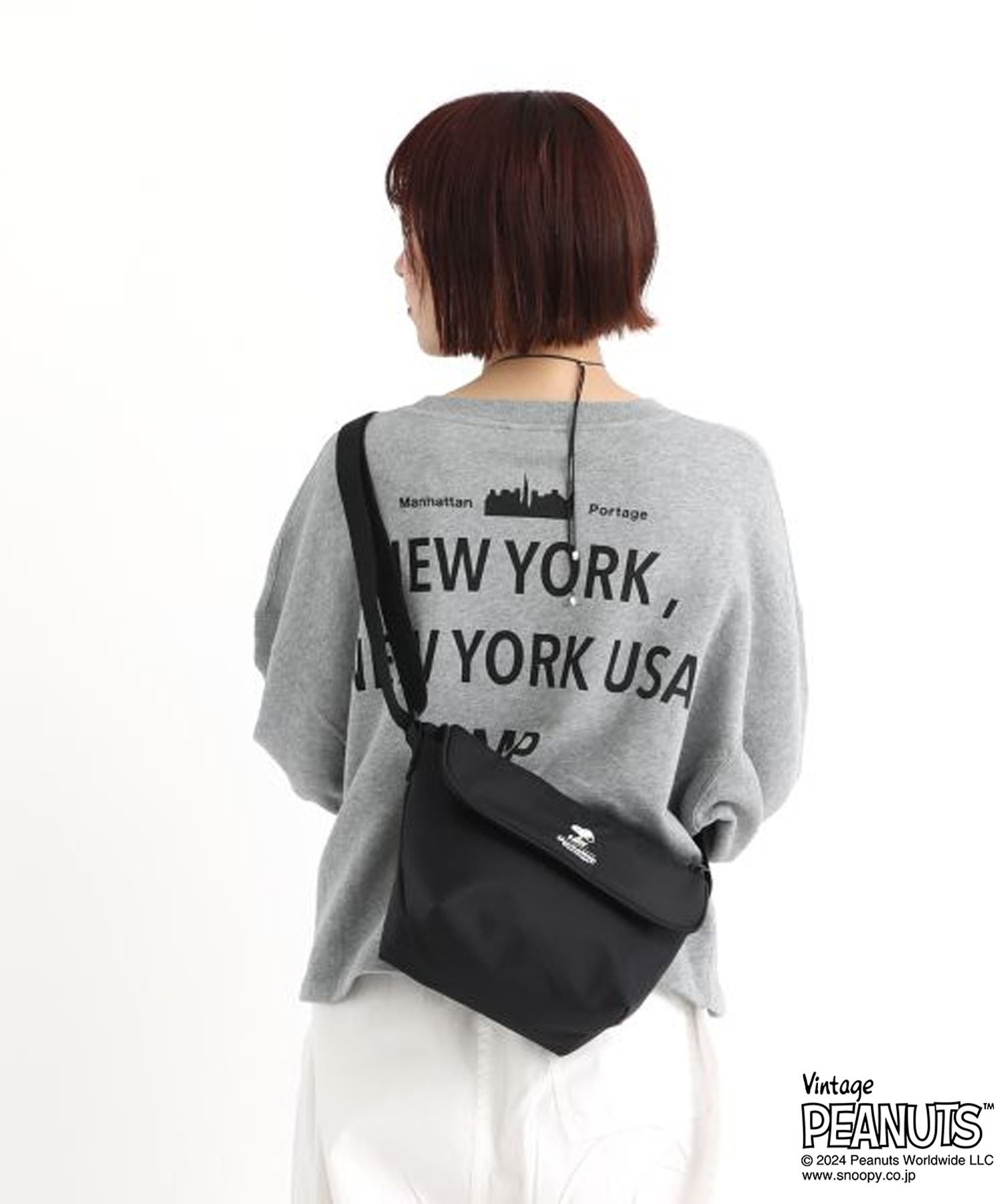マンハッタンポーテージ スヌーピー 2024 メッセンジャーバッグ メンズ レディース 斜めがけ Manhattan Portage  MP1605JRFZPMPSEPNSFW24