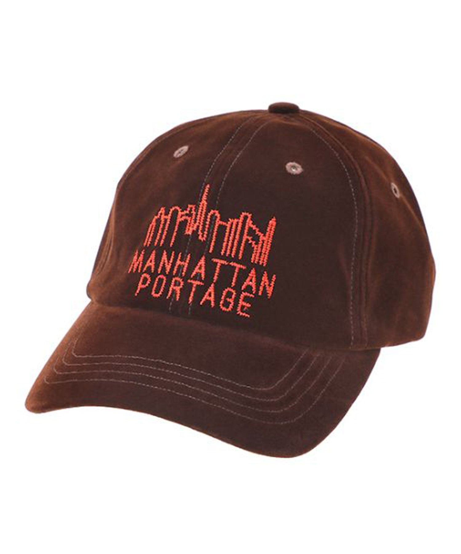 Manhattan Portage マンハッタンポーテージ キャップ 帽子 フリーサイズ Hand Like Stitch 6P Cap MP293(RED-FREE)