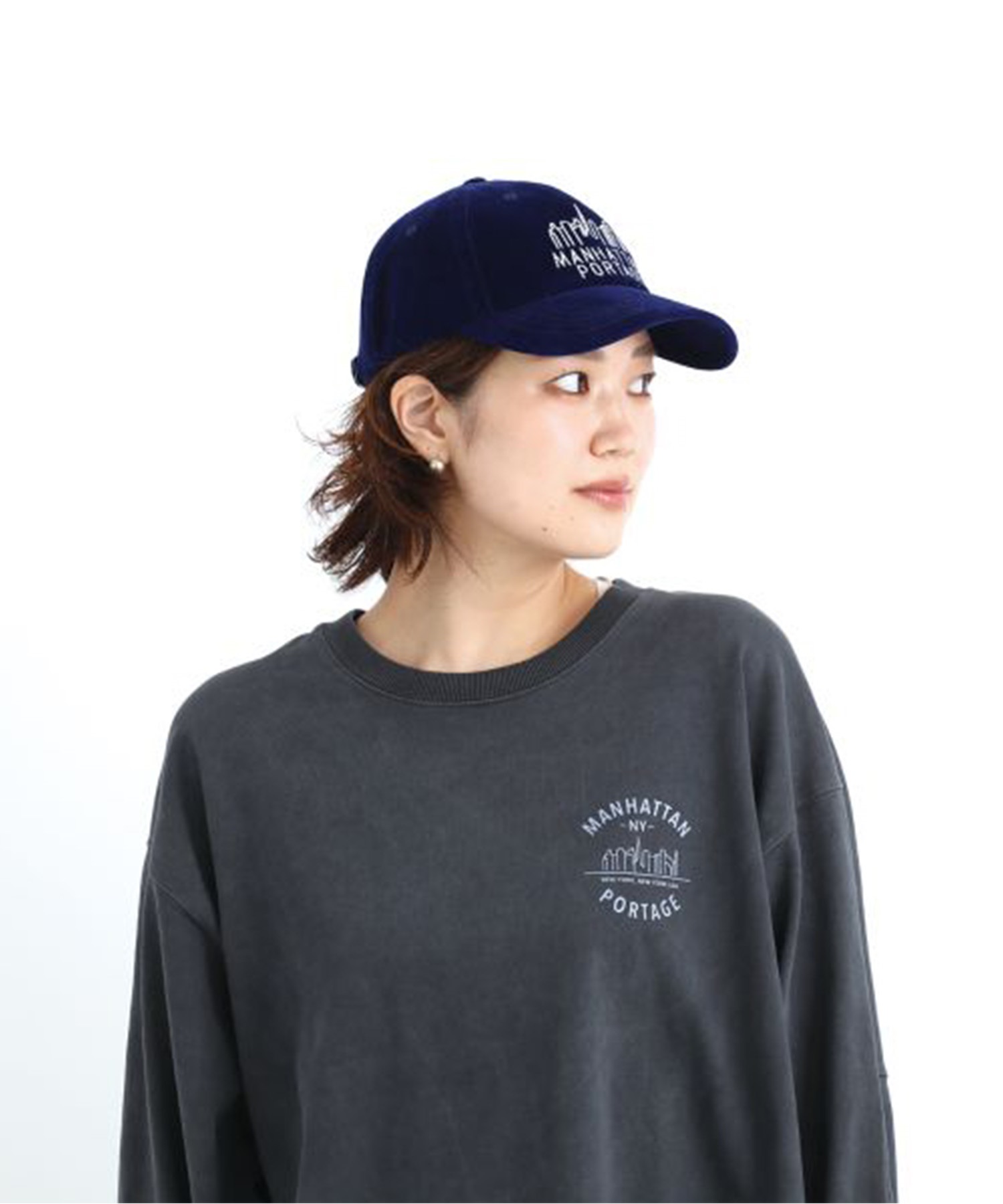 Manhattan Portage マンハッタンポーテージ キャップ 帽子 フリーサイズ Hand Like Stitch 6P Cap MP293(RED-FREE)