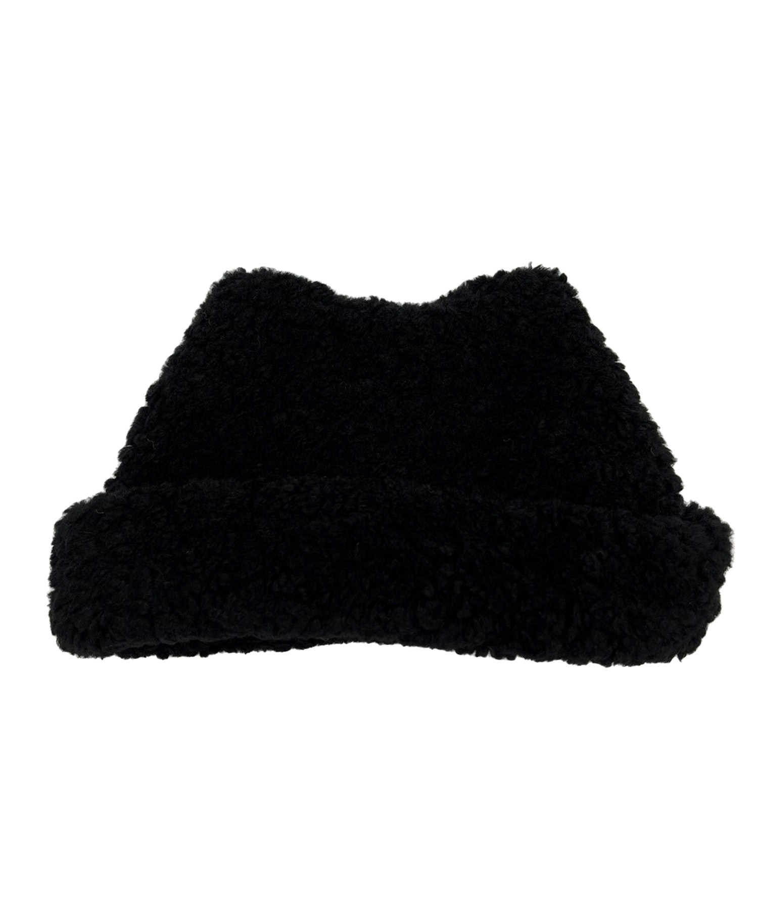 milsa ミルサ ビーニー ニット帽 ボア 猫耳 もこもこ M BOA CAT