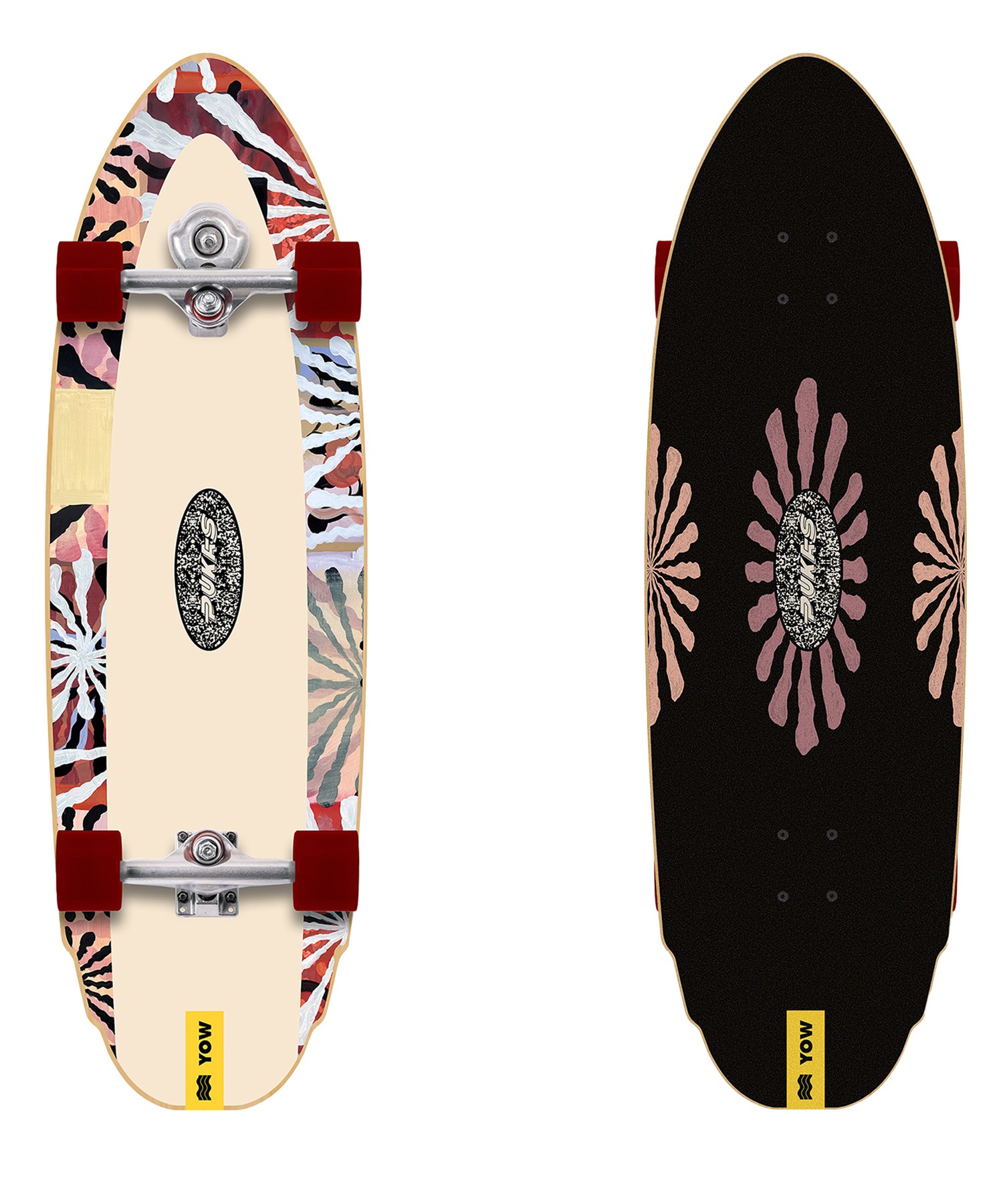 YOW ヒョウ柄 スケートボード コンプリート YOW ヒョウ柄 スケートボード コンプリート