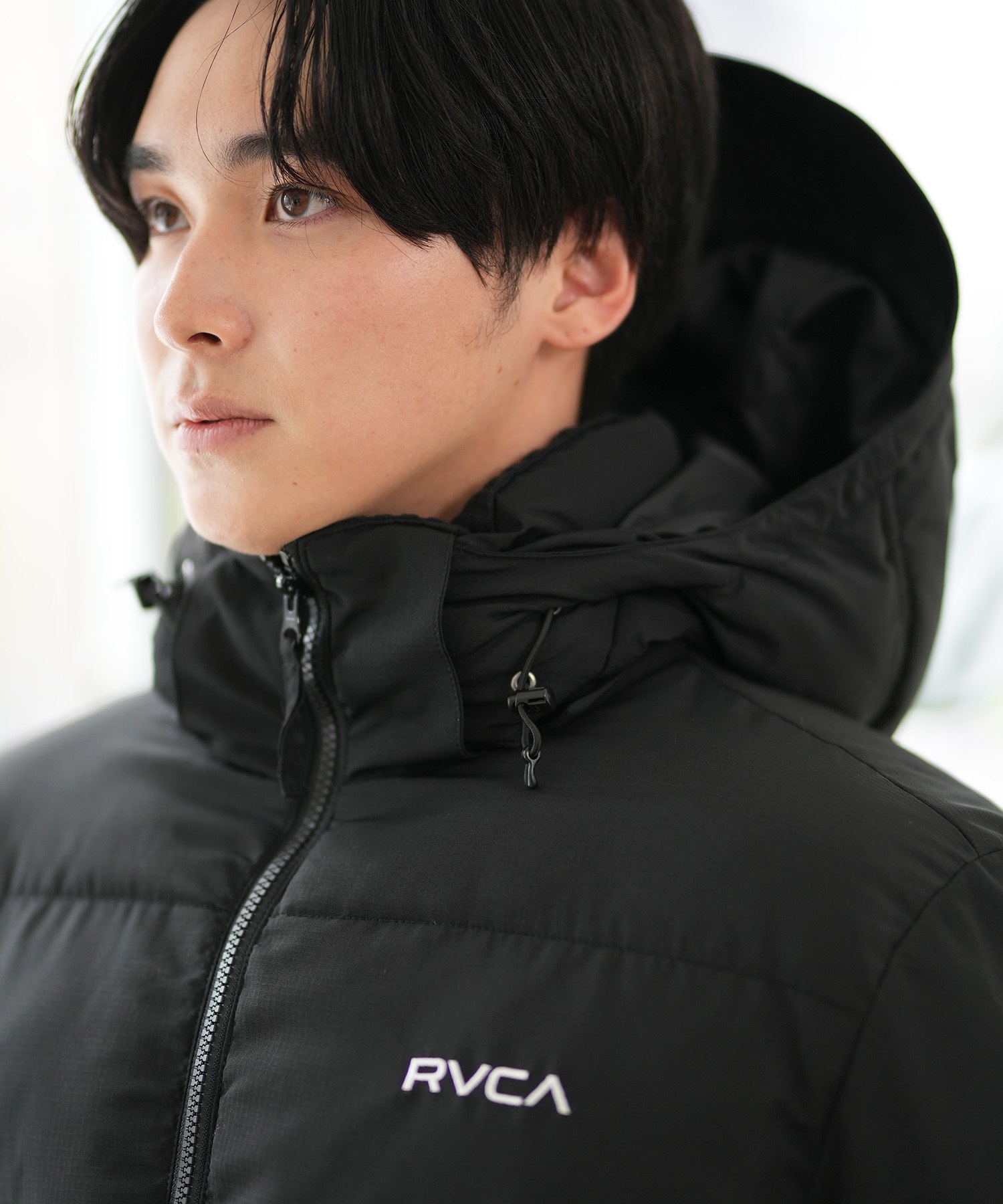 RVCA ファーアウター BD042P76 L ブラック