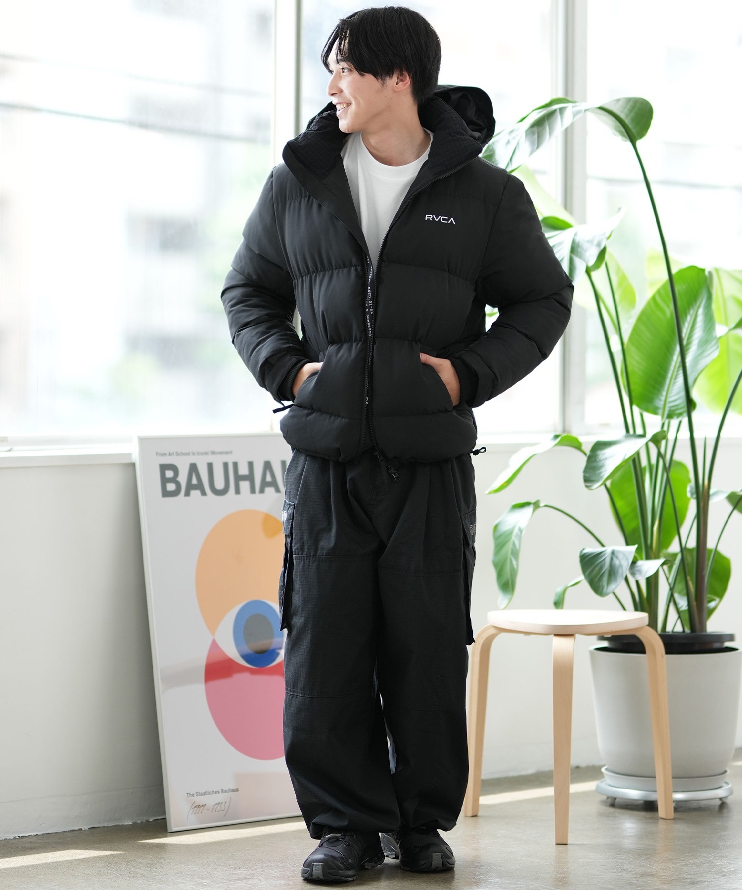 RVCA ルーカ アウター 中綿 メンズ ジャケット バックロゴ BE042-767(ANW-S)