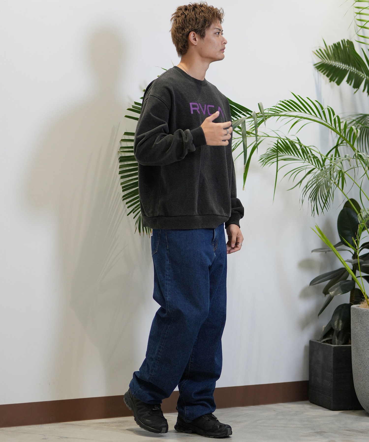 RVCA ルーカ トレーナー クルーネック メンズ スウェット ロゴ