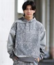RVCA ルーカ パーカー プルオーバー メンズ スウェット フーディー ペイズリー柄 バックプリント 撥水 防風 セットアップ対応 BE04B-015(GBD-S)