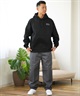 RVCA ルーカ パーカー プルオーバー メンズ バックプリント ペイズリー柄 裏起毛 BE042-P06 ムラサキスポーツ限定(KHA-S)