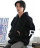 RVCA ルーカ パーカー ジップアップ メンズ ビッグロゴ バックプリント ルーズシルエット BE042-044(HGR-S)