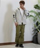 RVCA ルーカ パーカー ジップアップ メンズ ビッグロゴ バックプリント ルーズシルエット BE042-044(HGR-S)