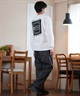 RVCA ルーカ 長袖 Tシャツ メンズ ロンT バックプリント ペイズリー柄 ルーズシルエット ムラサキスポーツ限定 BE042-P07(BLK-S)