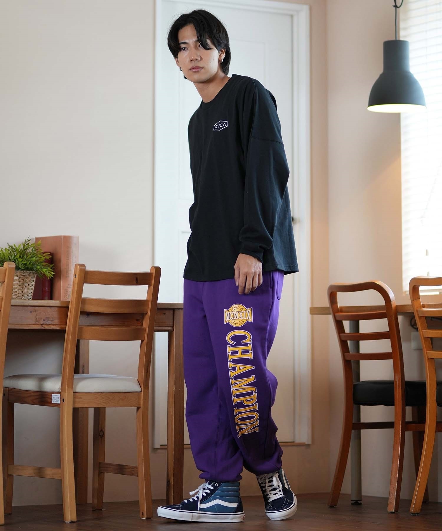RVCA ルーカ トレーナー キッズ クルーネック スウェット バック