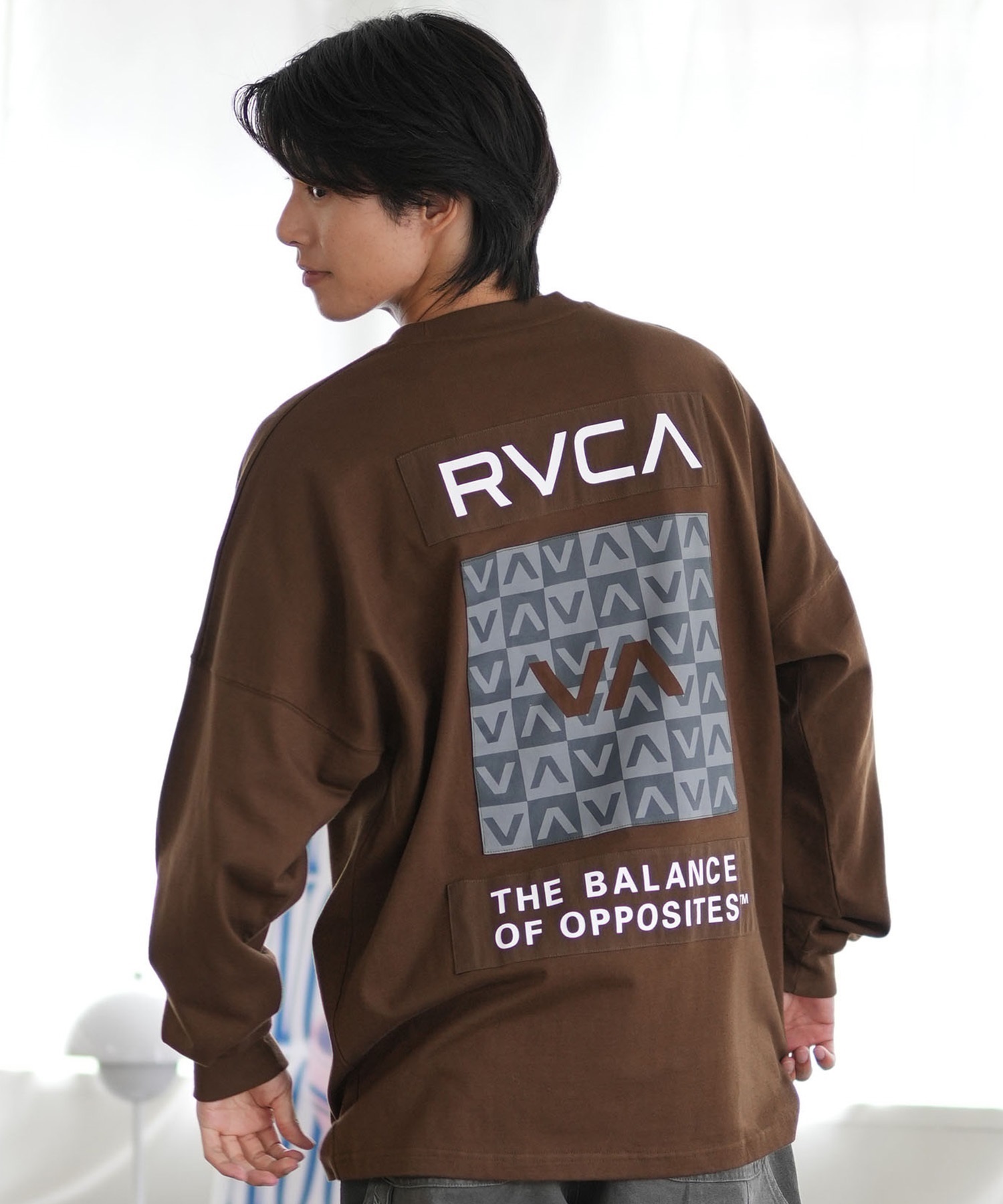 RVCA ルーカ 長袖 Tシャツ メンズ ロンT バックプリント