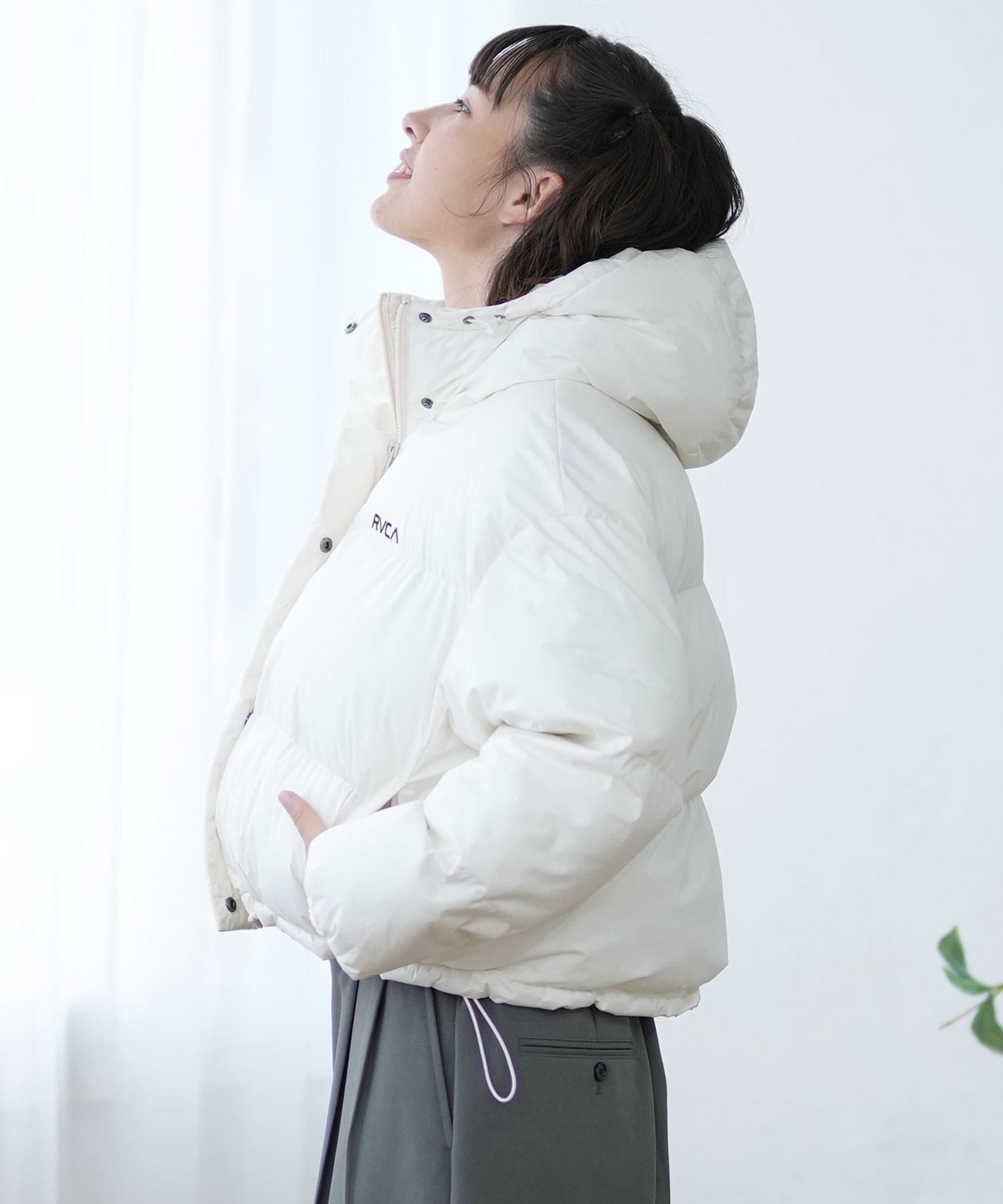 RVCA ルーカ 中綿 ジャケット レディース ショート丈 MINI RVCA
