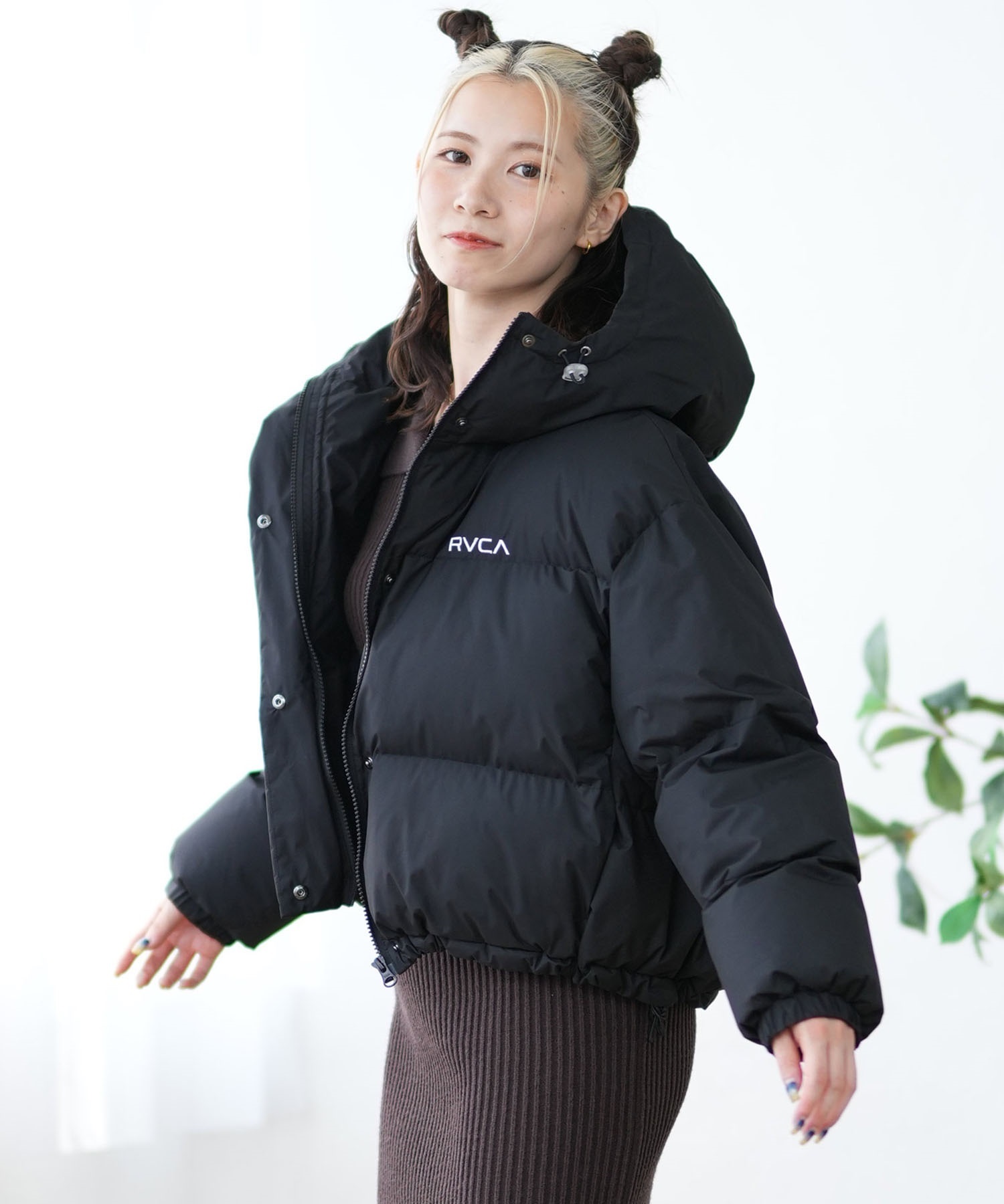 RVCA ルーカ 中綿 ジャケット レディース ショート丈 MINI RVCA