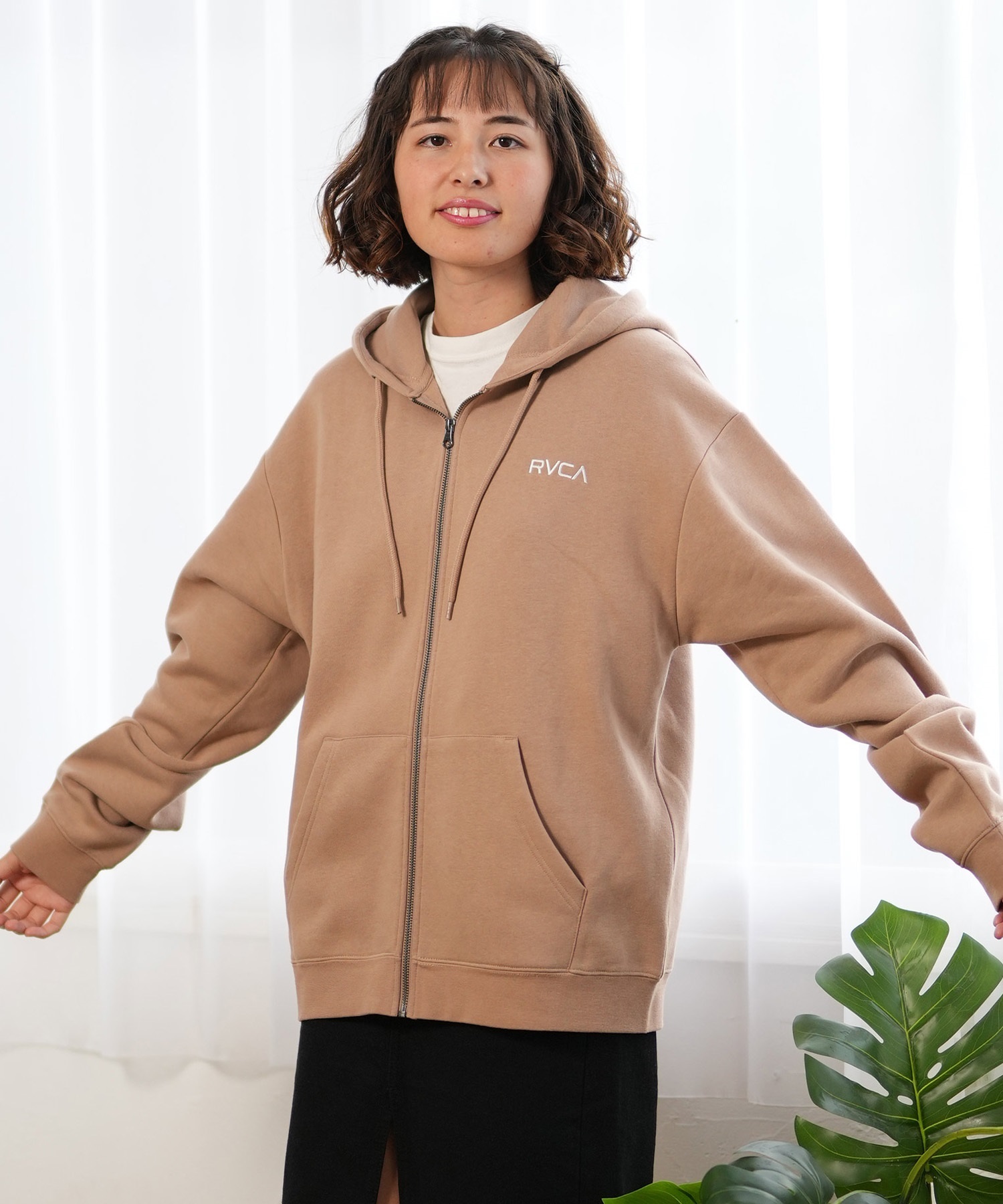 RVCA ルーカ パーカー ジップアップ レディース スウェット
