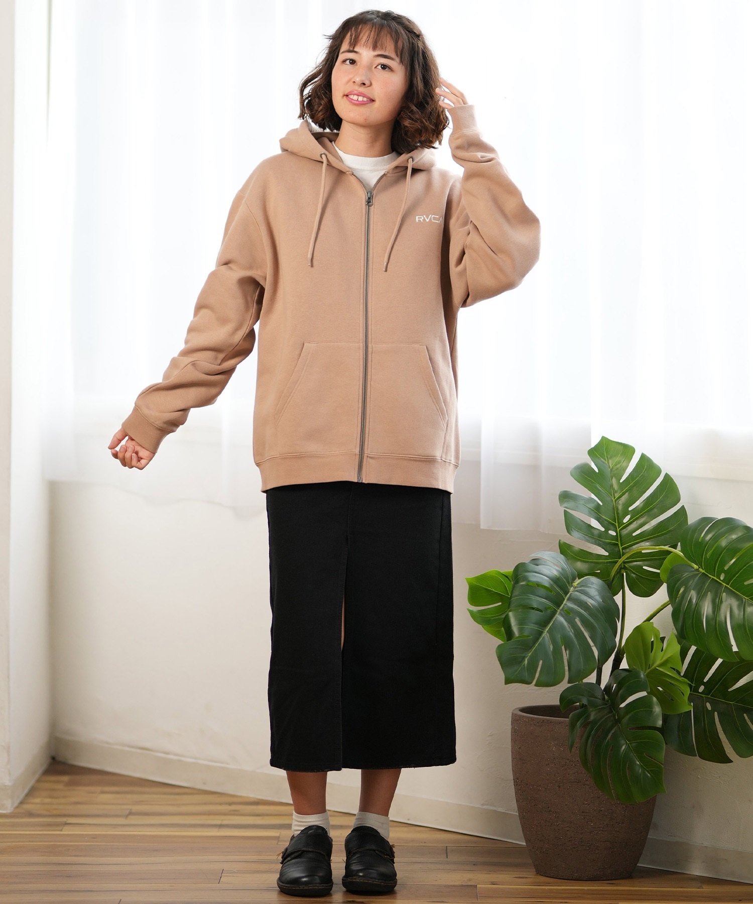 RVCA ルーカ パーカー ジップアップ レディース スウェット