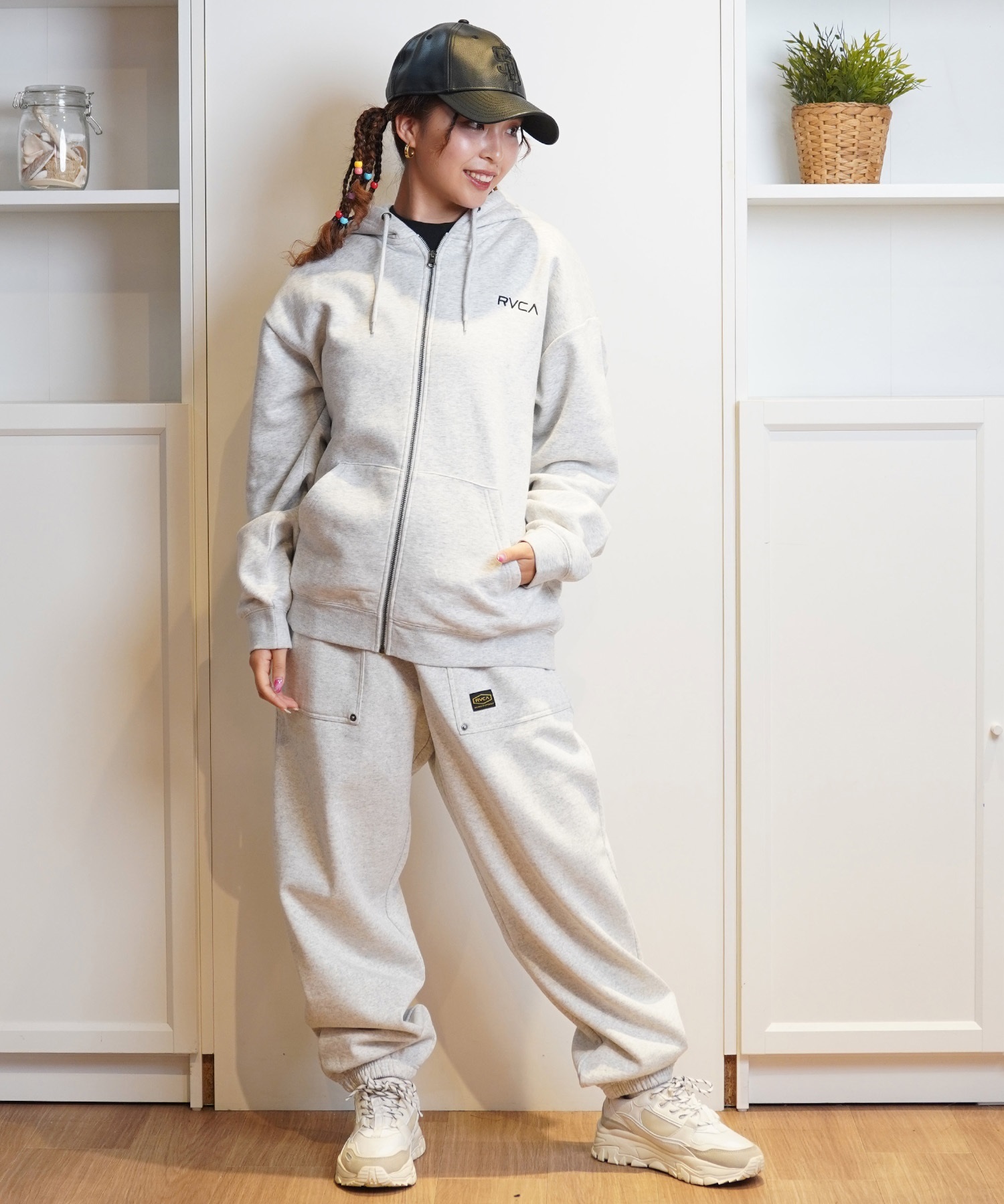 RVCA ルーカ パーカー ジップアップ レディース スウェット