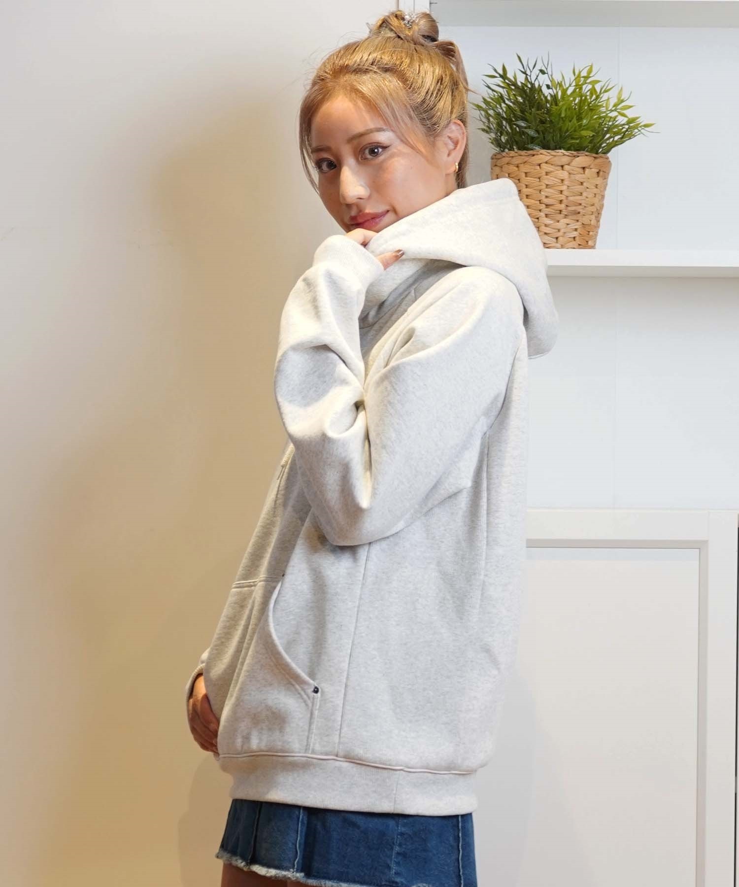 RVCAパーカー長袖 フルジップ アメリカsizeM ゆったりめ　白 OUTLET】RVCA メンズ FAKE RVCA ZIP HOODIE パーカー【2023年冬