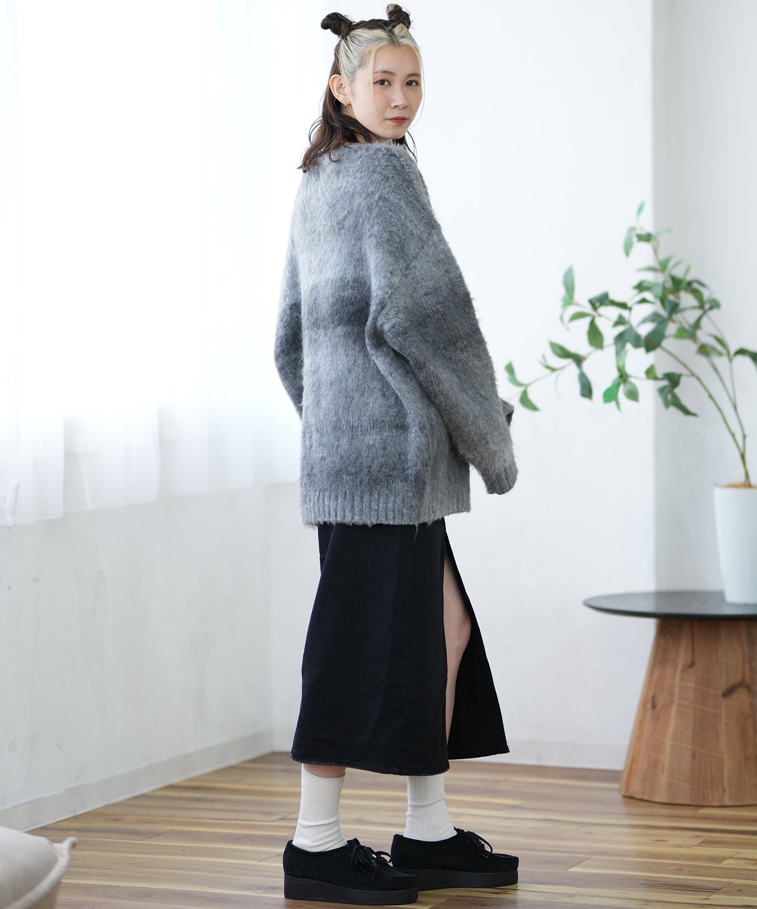 RVCA ルーカ ニット レディース セーター クルーネック フロント