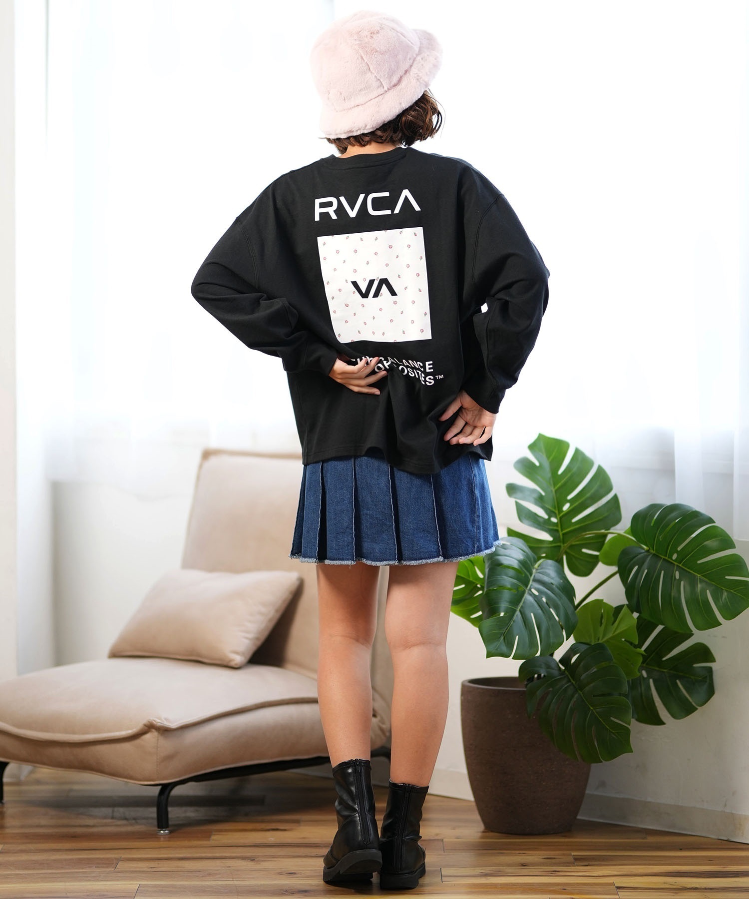 RVCA ルーカ 長袖 Tシャツ レディース VA バックプリント ロンT