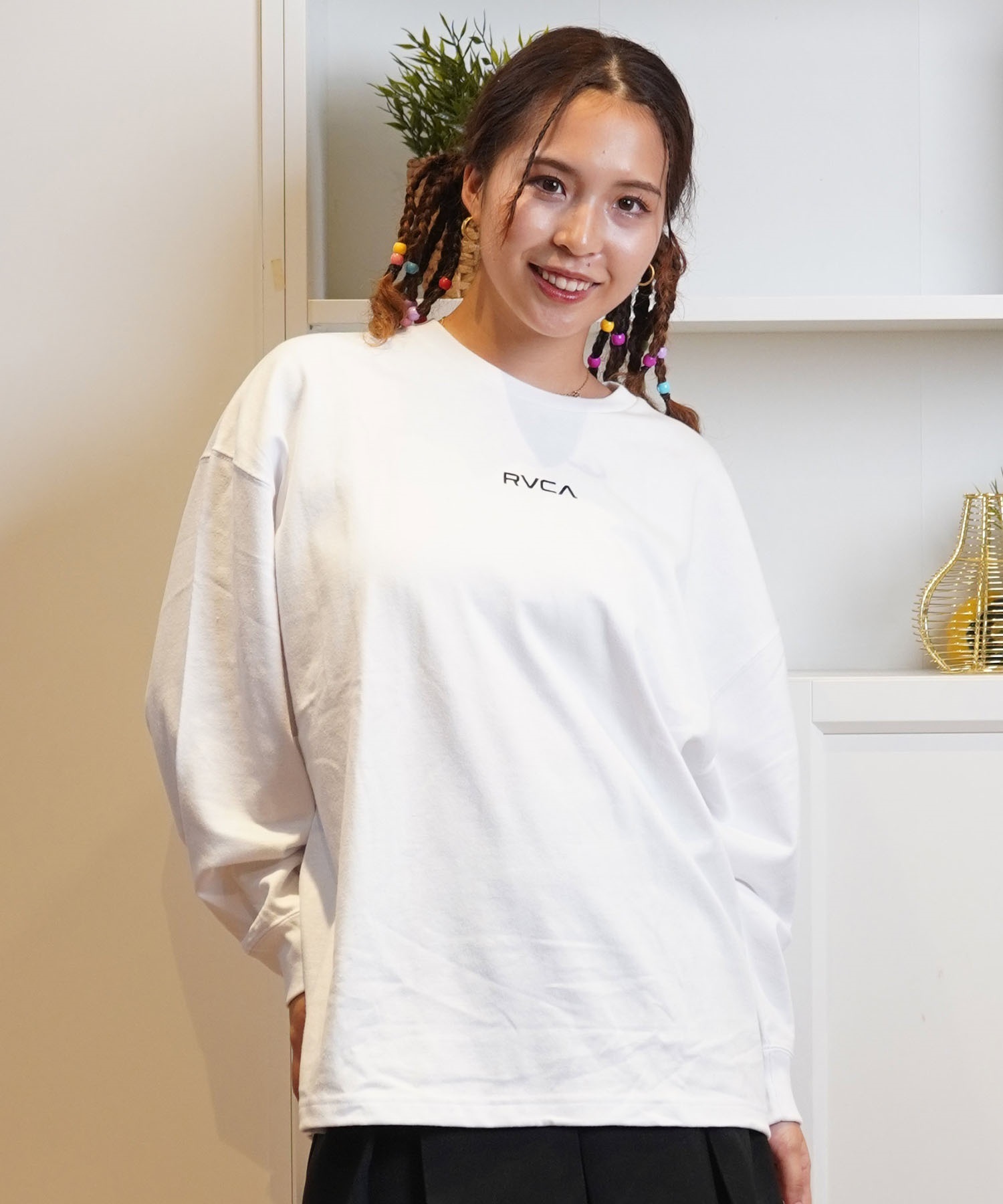 RVCA ルーカ 長袖 Tシャツ レディース バックプリント ロンT