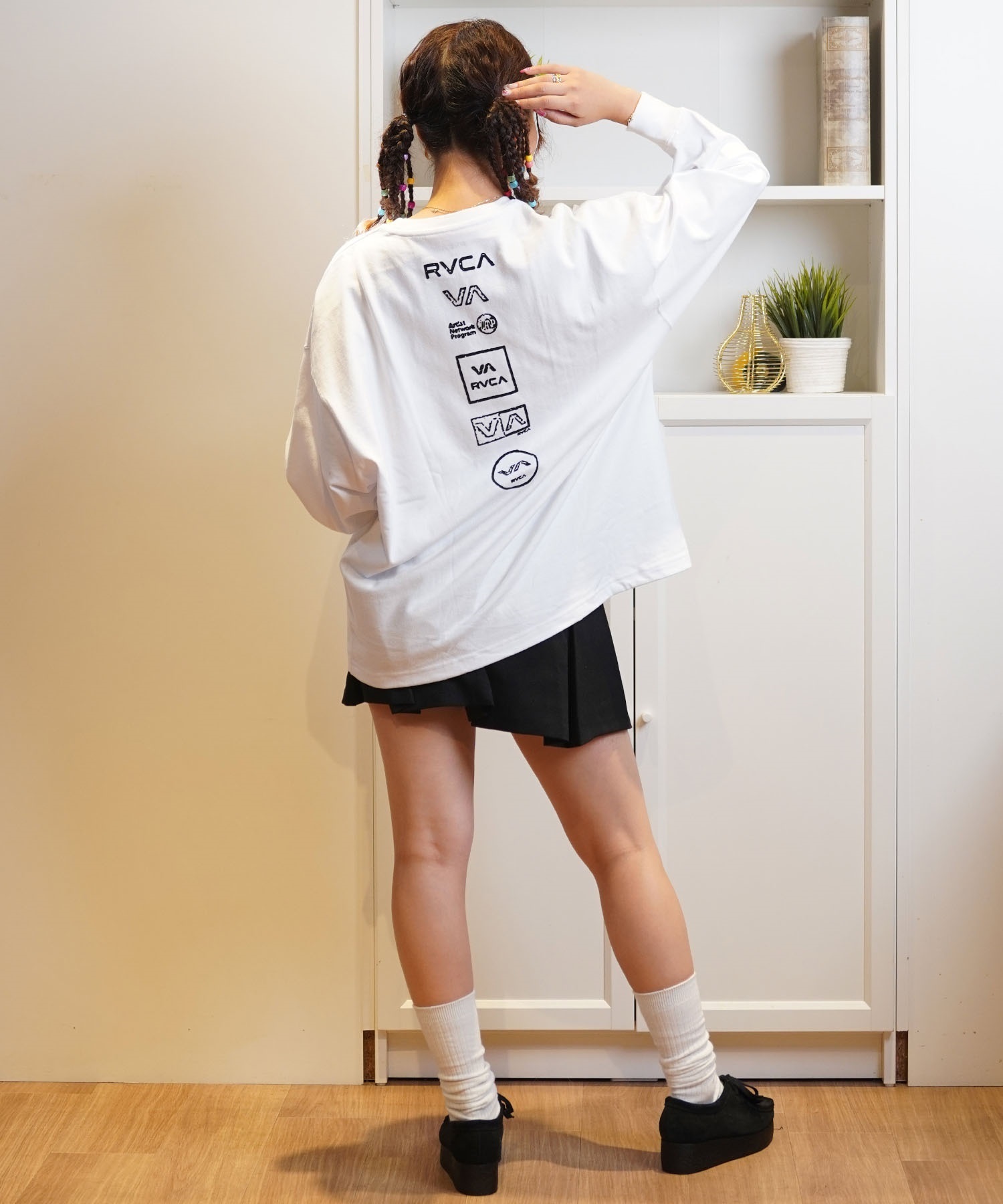 RVCA ルーカ 長袖 Tシャツ レディース バックプリント ロンT