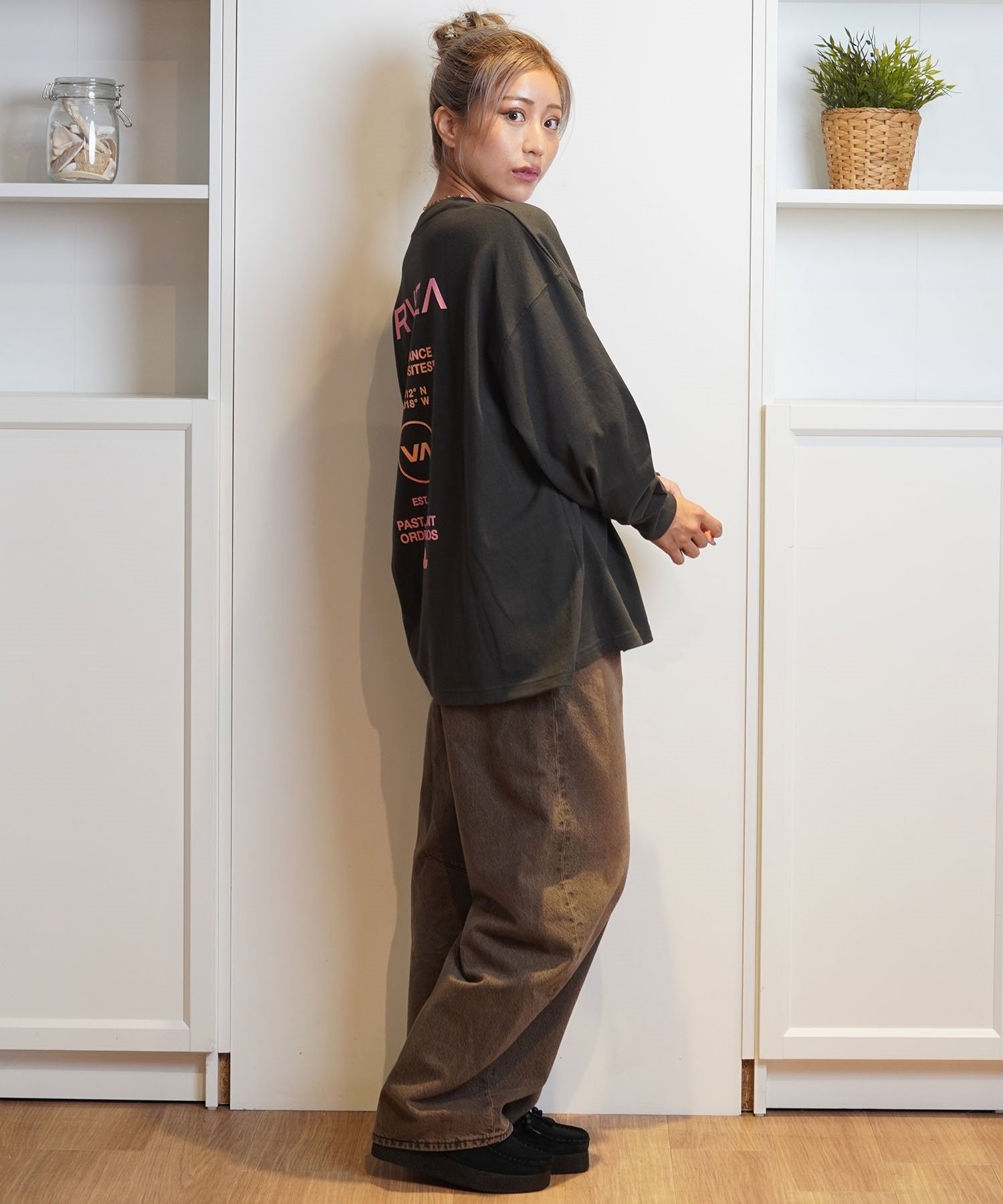 RVCA ルーカ 長袖 Tシャツ レディース バックプリント ロンT RVCA ルーカ 長袖 Tシャツ レディース バックプリント ロンT