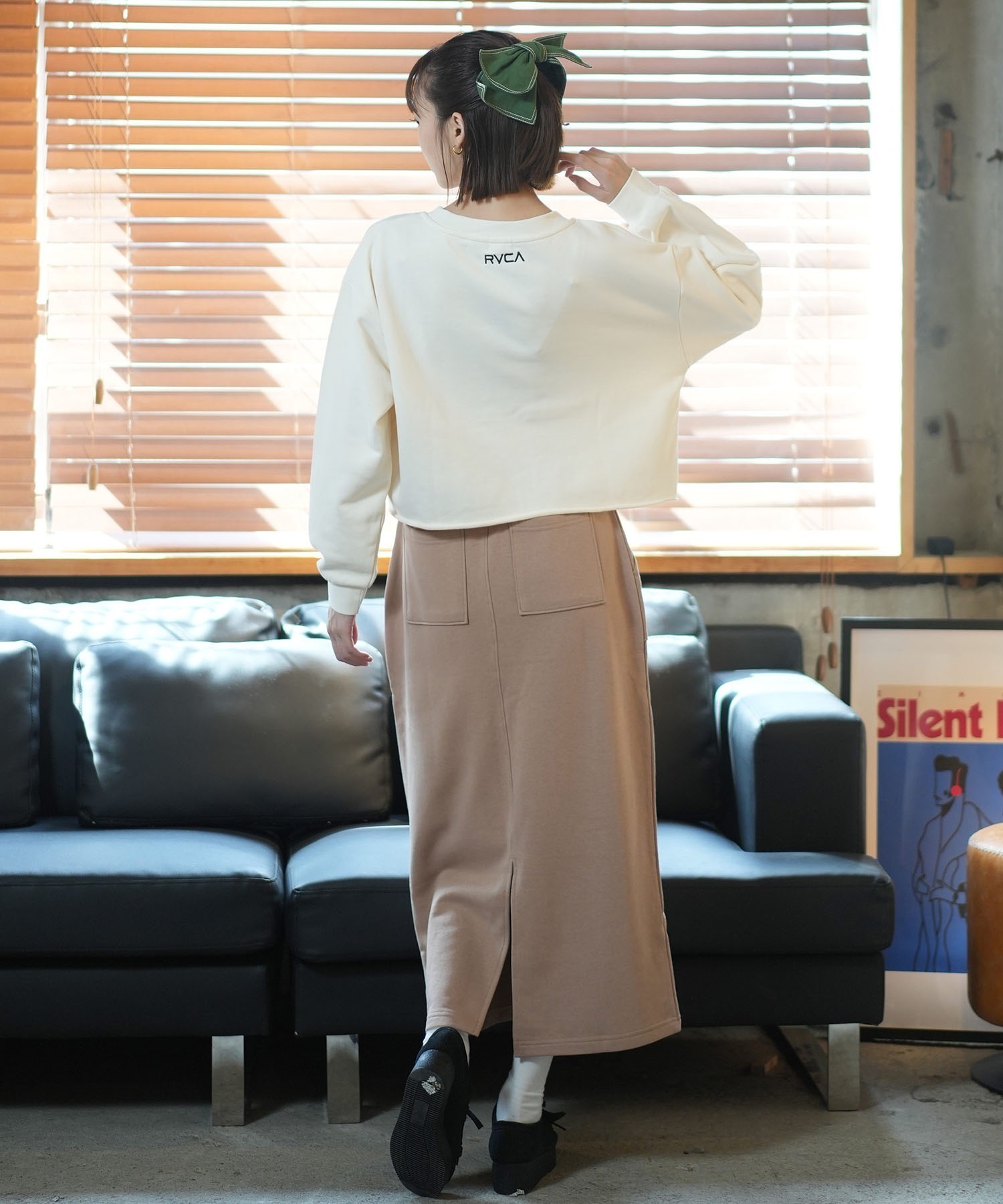 RVCA ルーカ スウェットスカート レディース ロングスカート