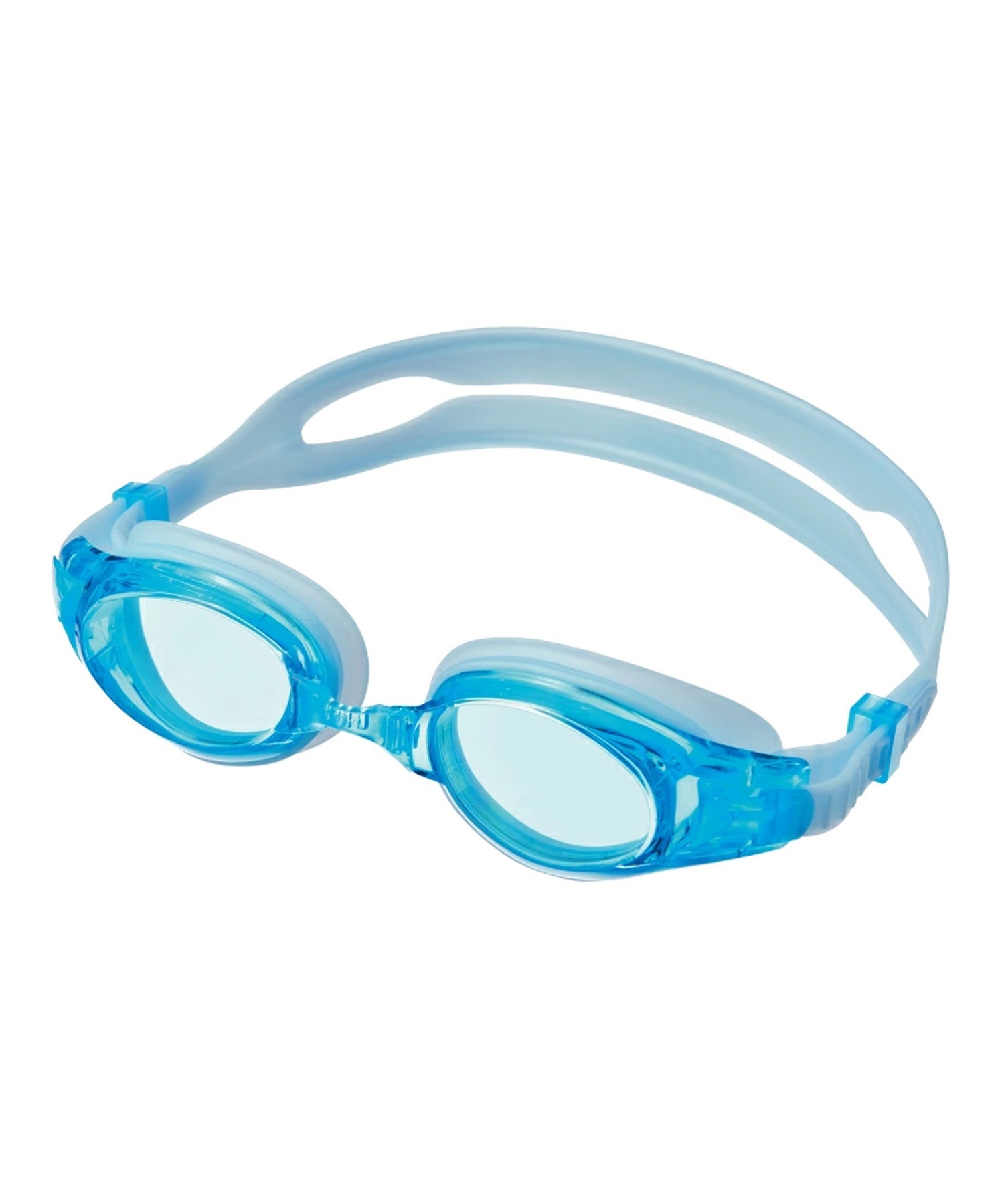 AQA エーキューエー スイミングゴーグル ウォーターランナー ワイドクリック 3 KM-1622(A.BL-ONE)