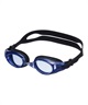 AQA エーキューエー スイミングゴーグル ウォーターランナー ワイドクリック 3 KM-1622(A.BL-ONE)