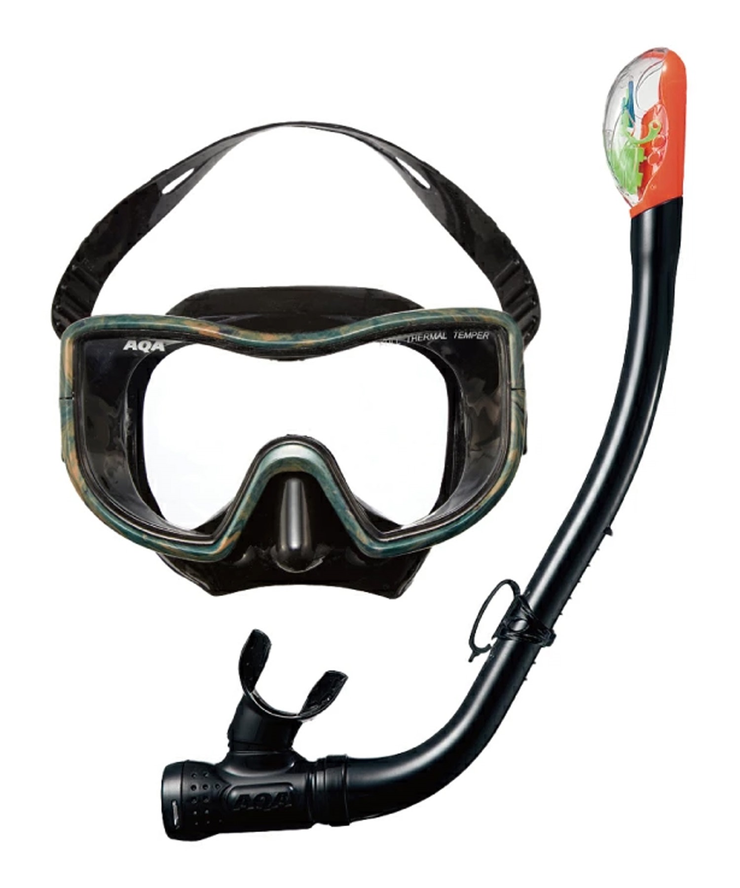 AQA エーキューエー マスク スノーケル メビウスライト & サミードライ
