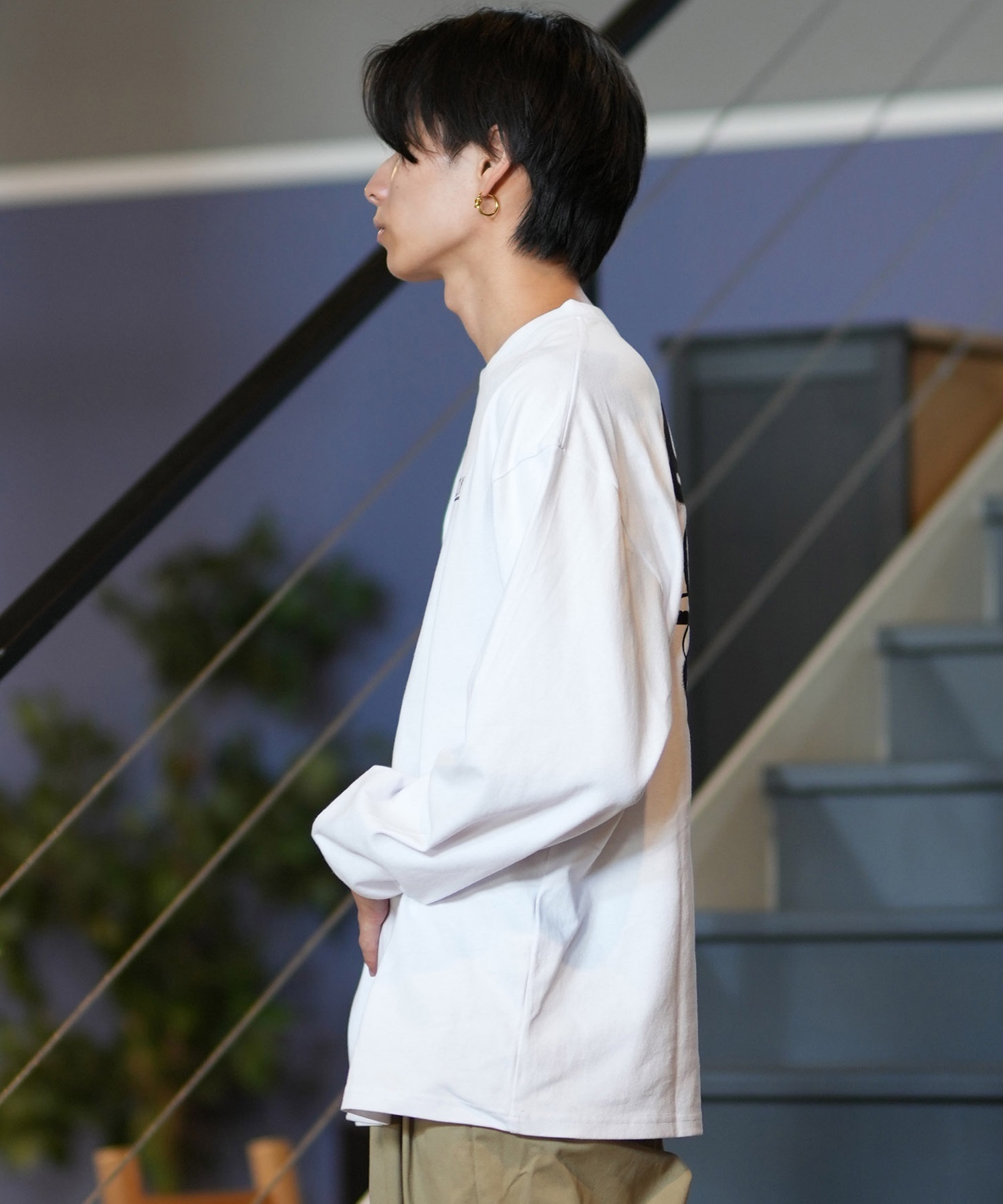 GRIZZLY グリズリー 長袖 Tシャツ メンズ ロンT バックプリント