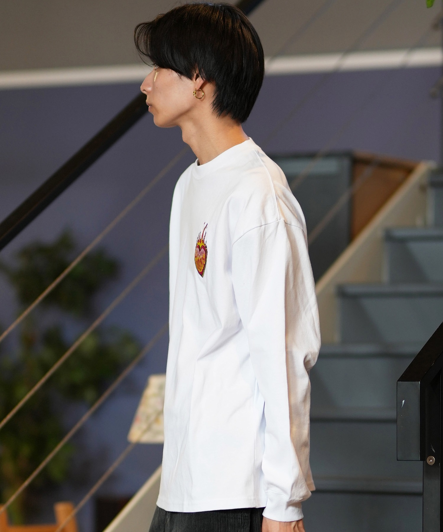 「GRIZZLY グリズリー」バックプリントスウェットロンT 薄地トレーナー GRIZZLY グリズリー 長袖 Tシャツ メンズ ロンT バックプリント