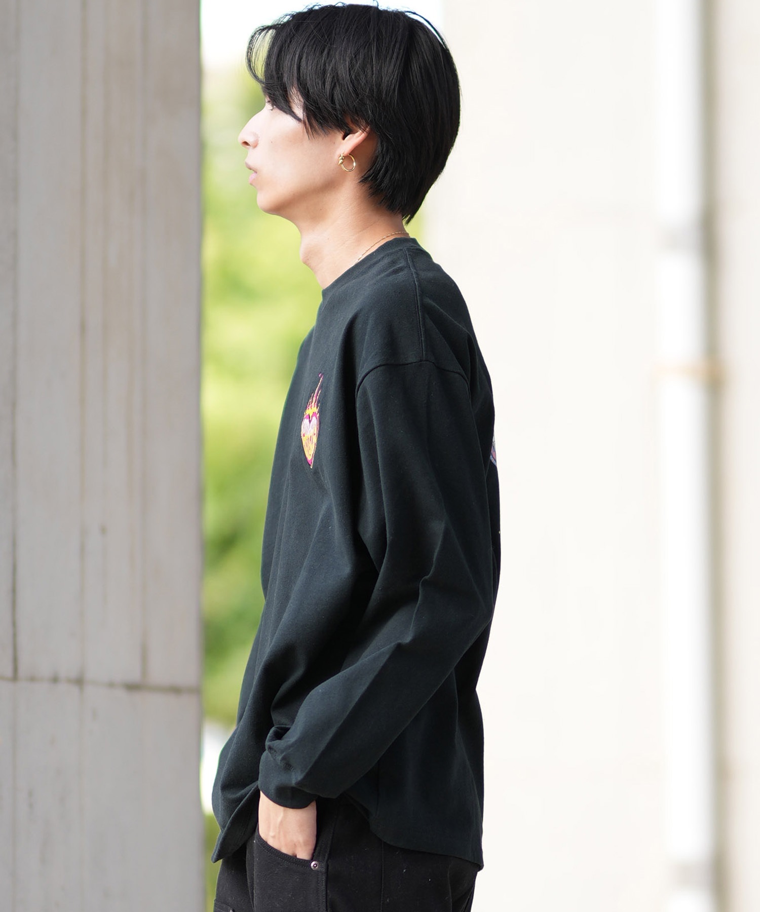 GRIZZLY グリズリー 長袖 Tシャツ メンズ ロンT バックプリント