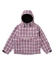 【早期購入/店頭受取対象外】6KNOT シックスノット スノーボード ウェア ジャケット レディース CHECK ムラサキスポーツ 25-26モデル LL C28(BLACK-S)