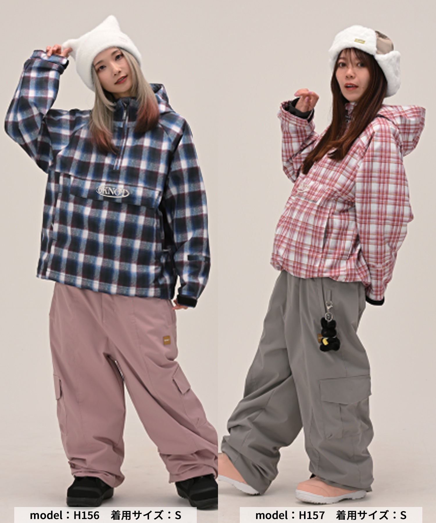 【早期購入/店頭受取対象外】6KNOT シックスノット スノーボード ウェア ジャケット レディース CHECK ムラサキスポーツ 25-26モデル LL C28(BLACK-S)