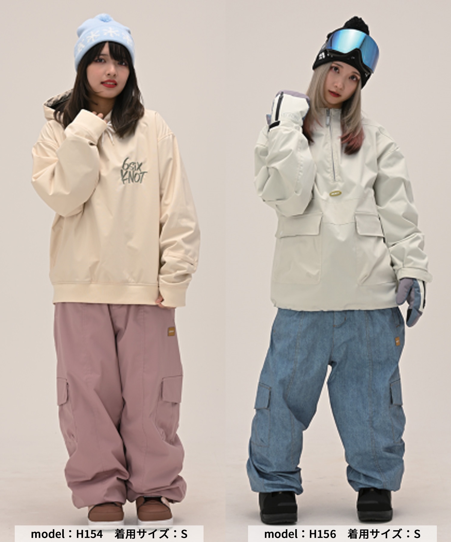 【早期購入/店頭受取対象外】6KNOT シックスノット スノーボード ウェア パンツ レディース BOX ムラサキスポーツ 25-26モデル LL C28(OFWHT-S)