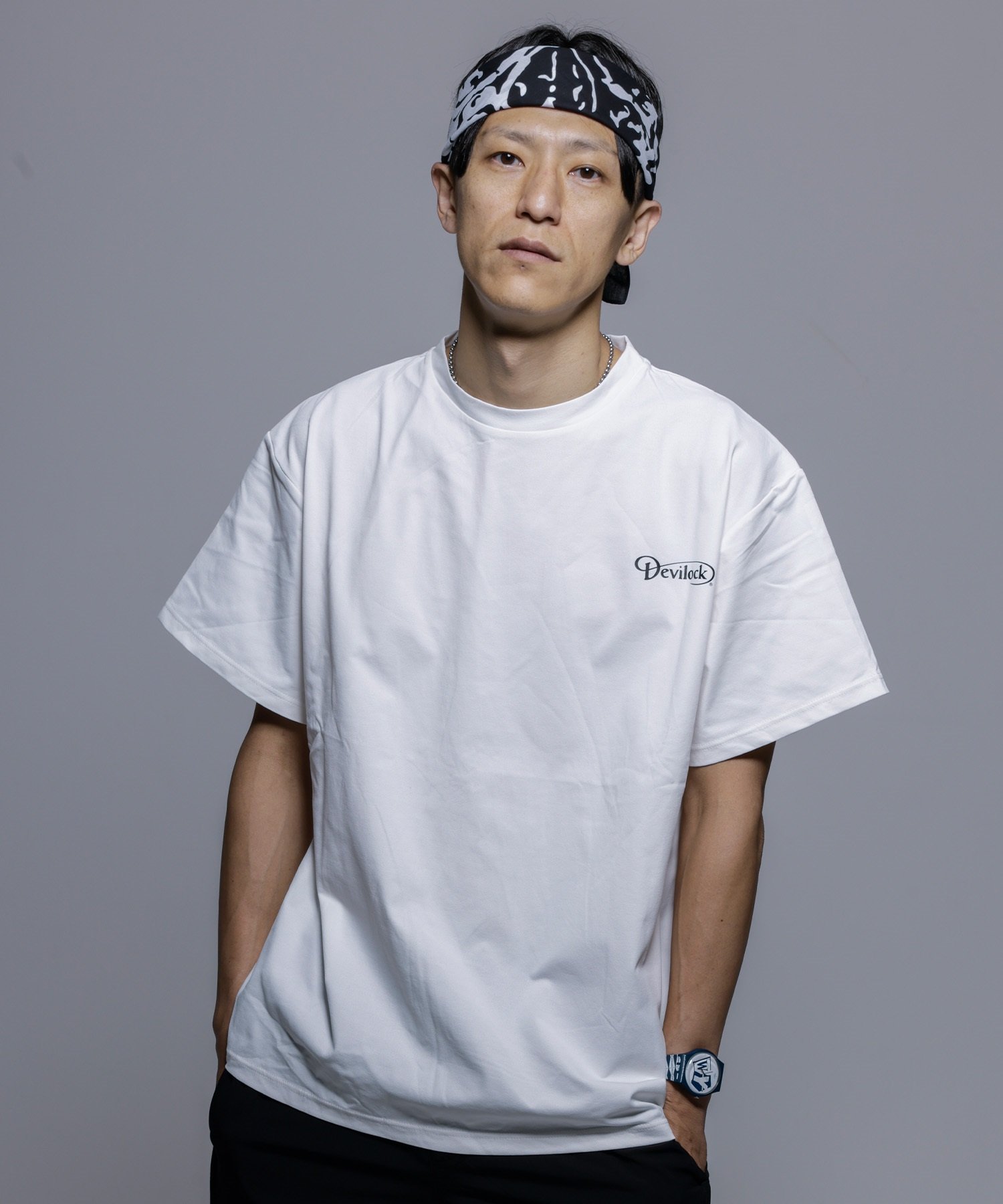 DEVILOCK デビロック ラッシュガード 半袖 メンズ Tシャツ 水陸両用 UVカット 速乾 DV24077 ムラサキスポーツ限定(WT-M)