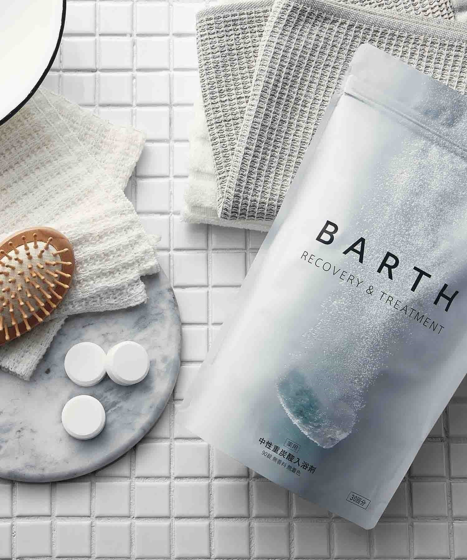 BARTH 中性重炭酸 入浴剤 90錠 (30回分) 発汗