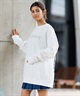 PLAYBOY プレイボーイ トレーナー クルーネック レディース スウェット バックプリント #PB-25-SS-03(WHT-M)