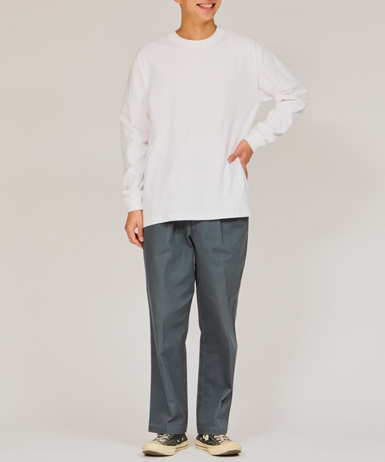 HANES ヘインズ 長袖 Tシャツ メンズ ロンT BEEFY-T ヘビーウェイト