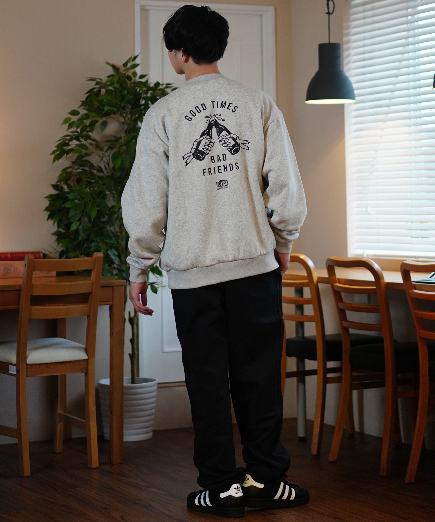 LURKING CLASS トレーナー M グレー LURKING CLASS ラーキングクラス トレーナー クルーネック