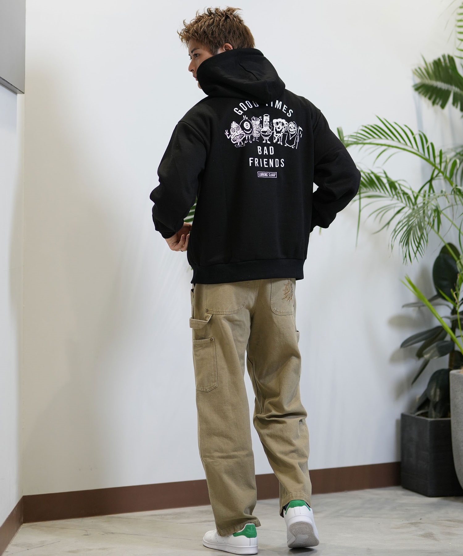 SAPEur タイガー バックプリント スウェット XL レオパード