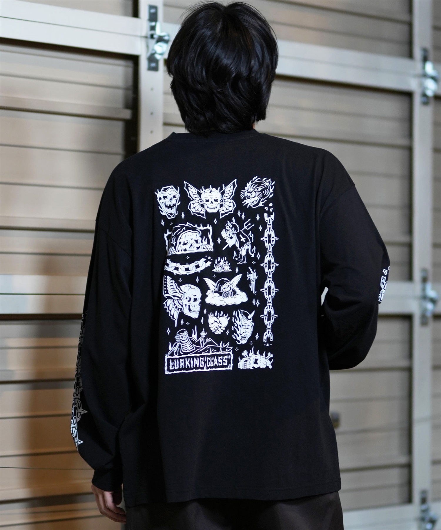LURKING CLASS ラーキングクラス 長袖 Tシャツ メンズ ロンT バック