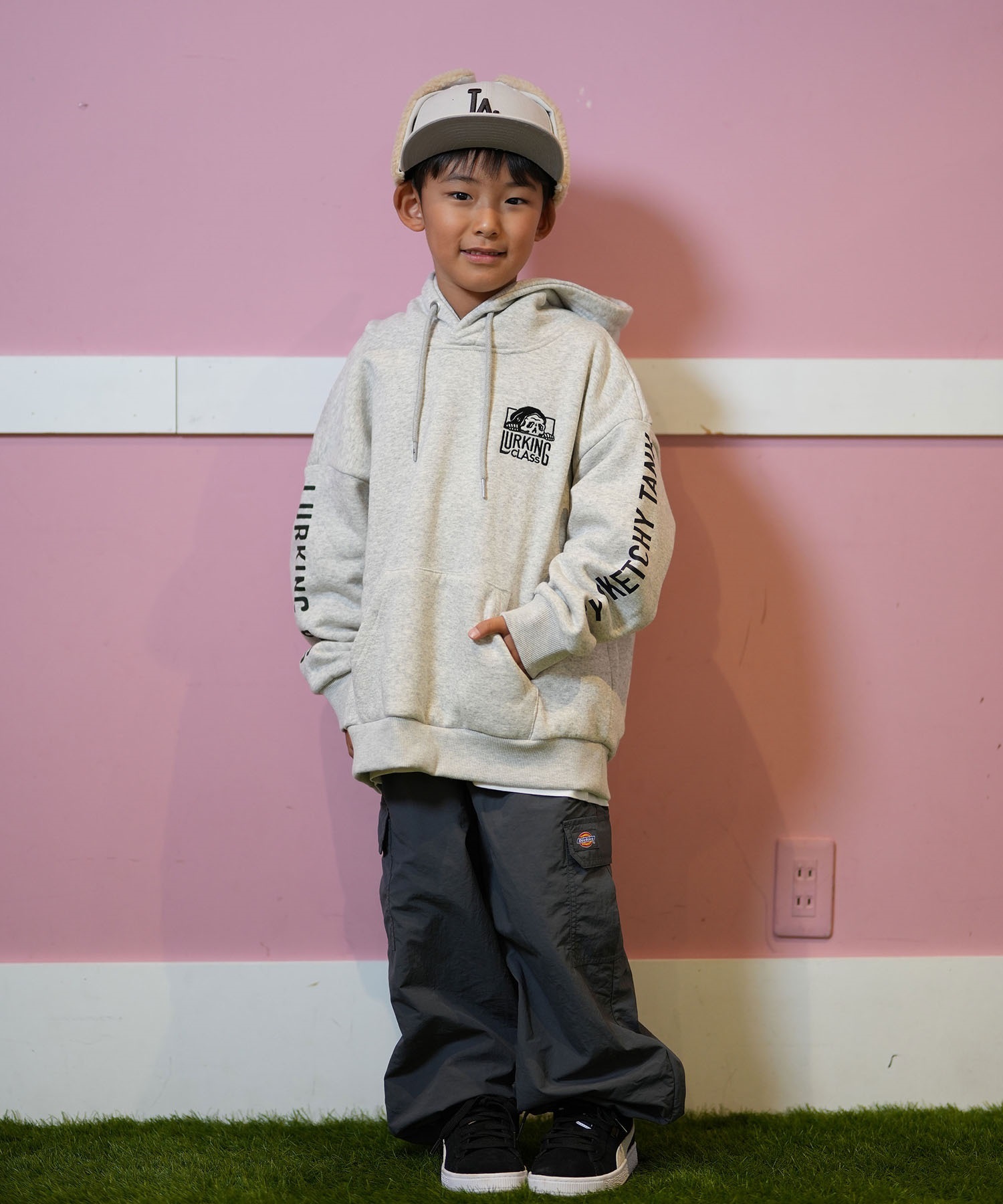 LURKING CLASS ラーキングクラス パーカー キッズ プルオーバー